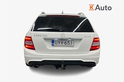 Valkoinen Mercedes-Benz C 2014 kuva 3.