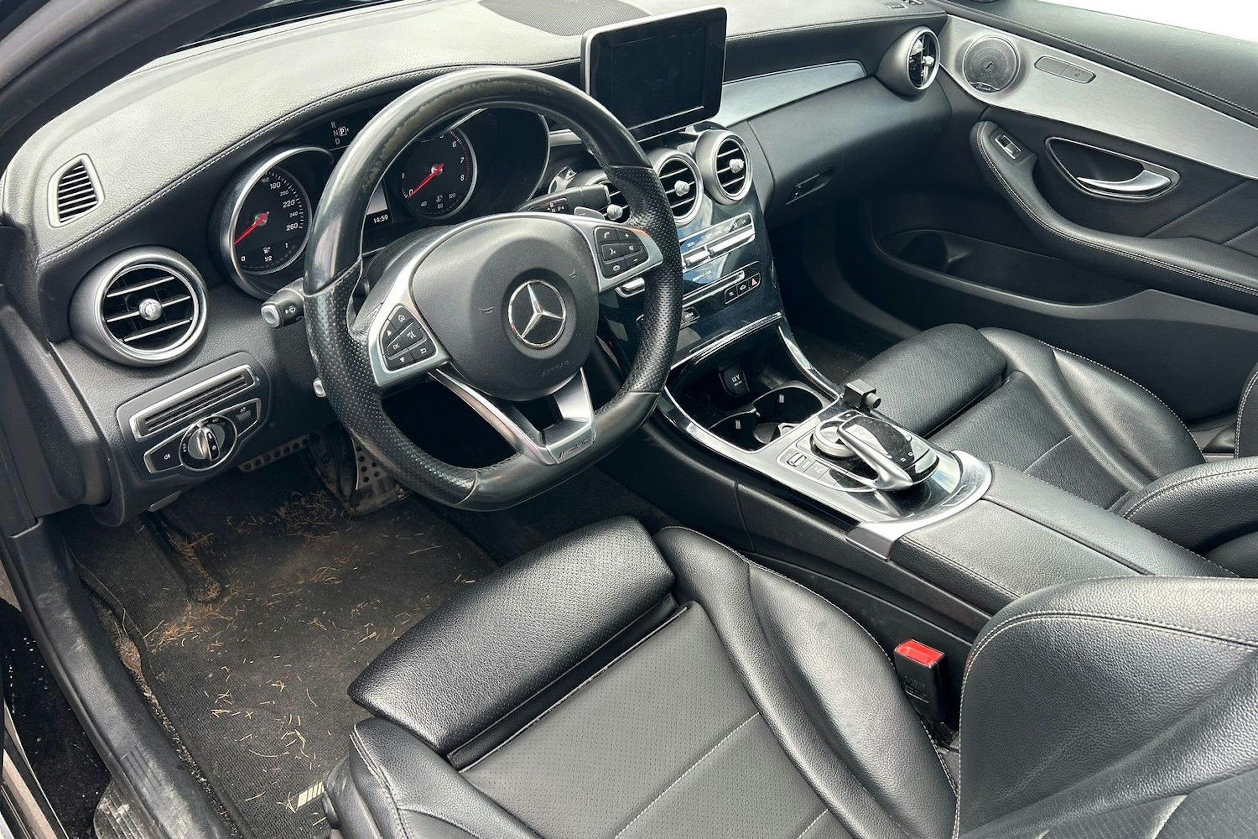 Musta Mercedes-Benz C 2014 kuva 3.