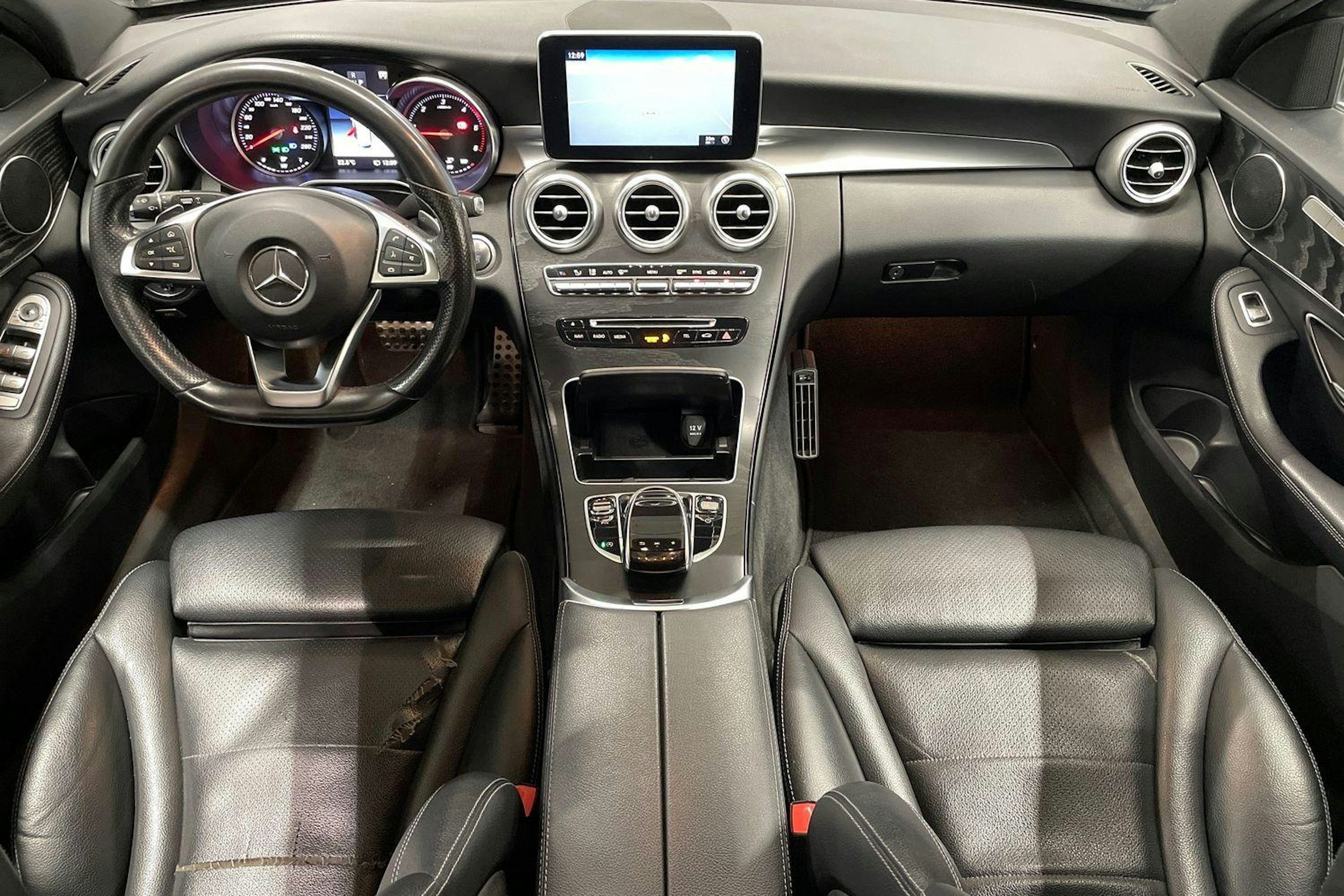 valkoinen Mercedes-Benz C 2017 kuva 9.