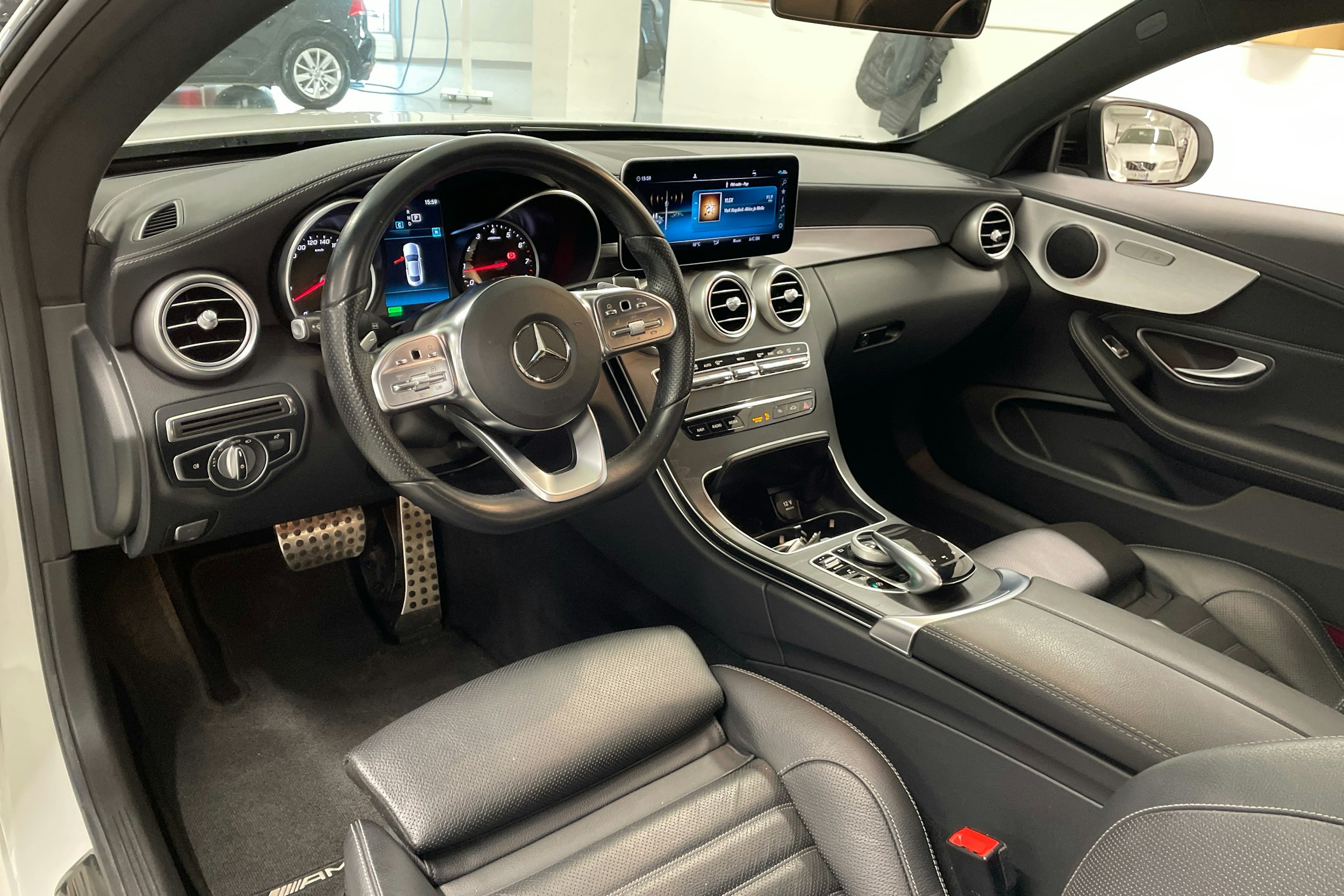 valkoinen Mercedes-Benz C 2018 kuva 6.