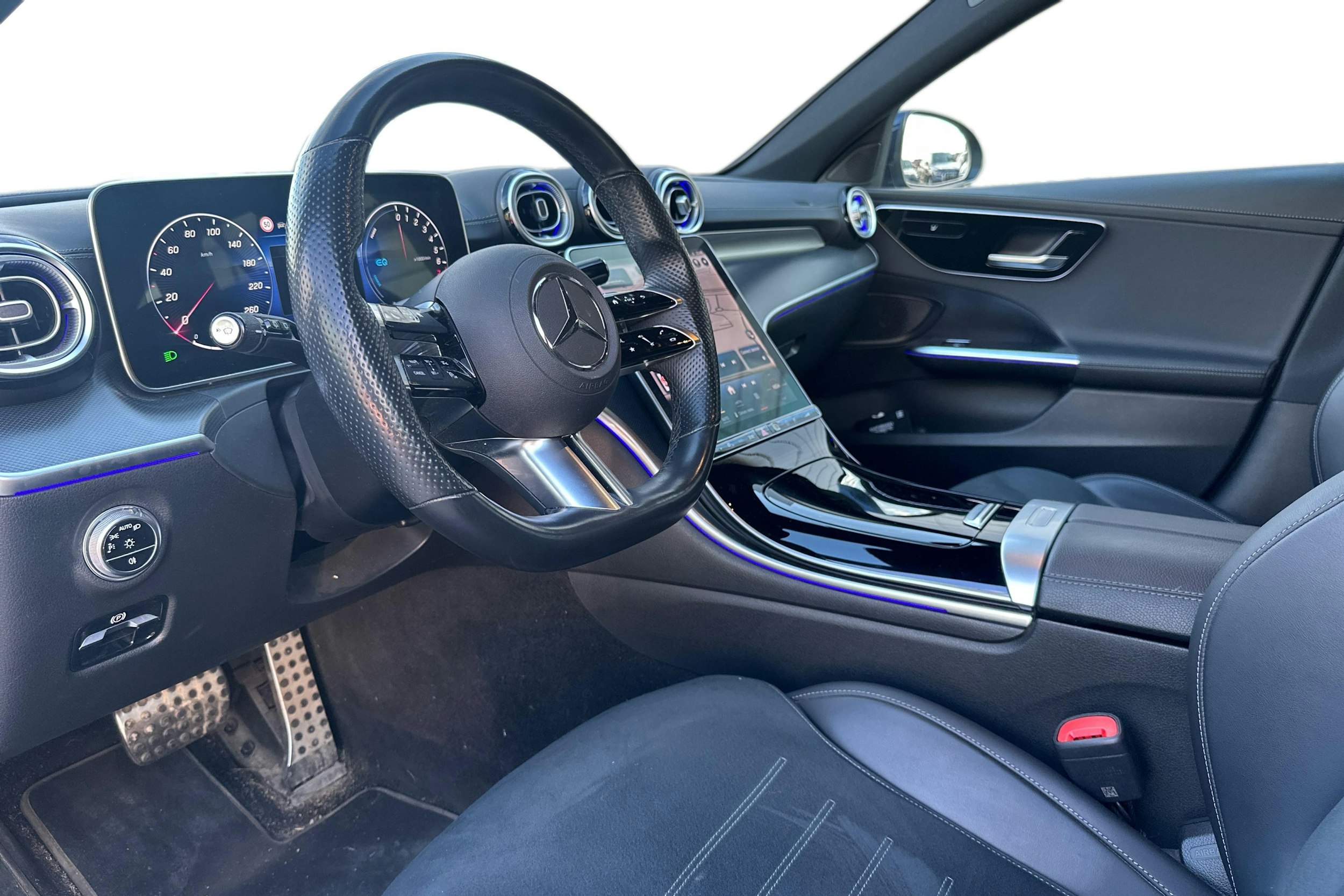 sininen Mercedes-Benz C 2022 kuva 3.