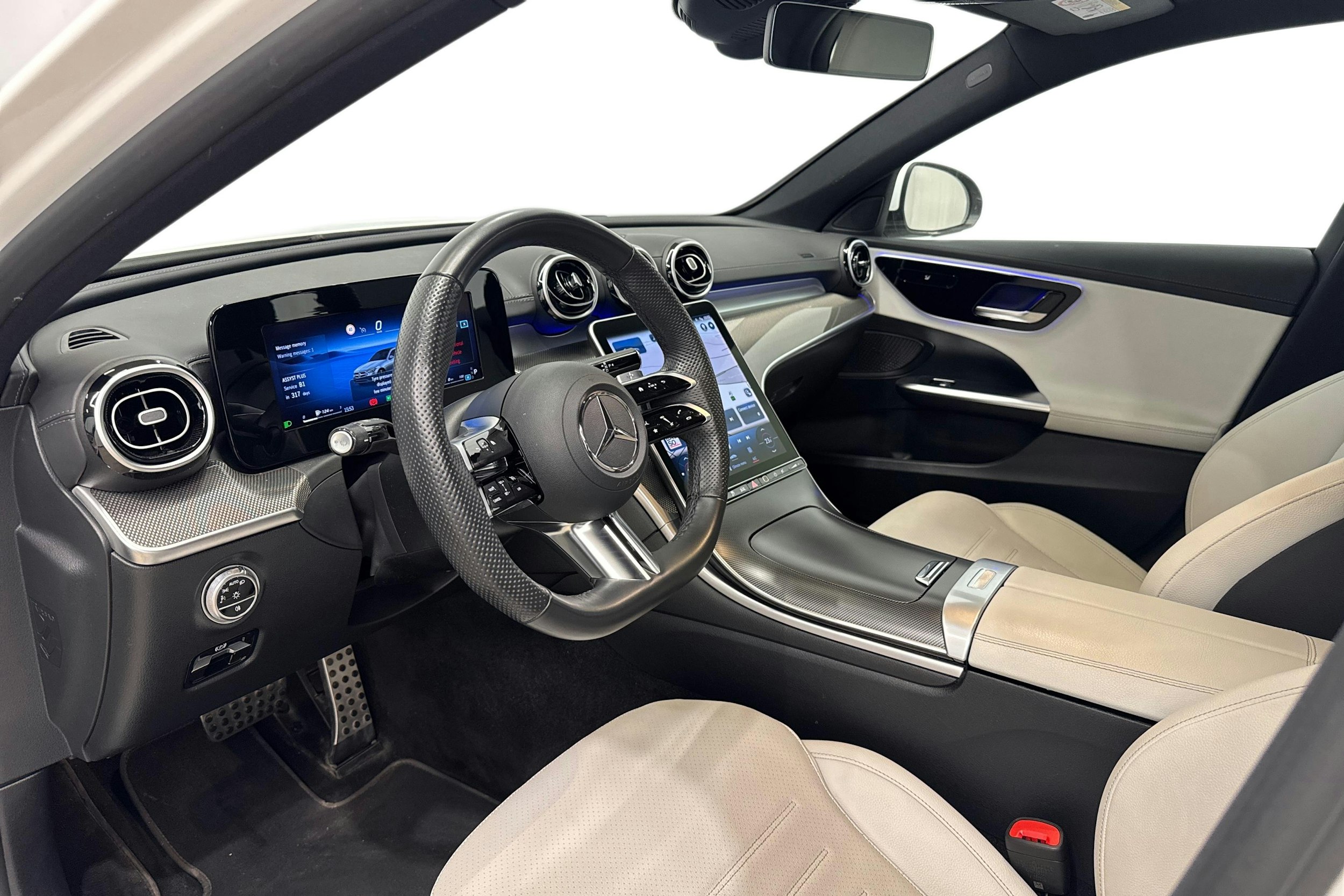 valkoinen Mercedes-Benz C 2023 kuva 7.