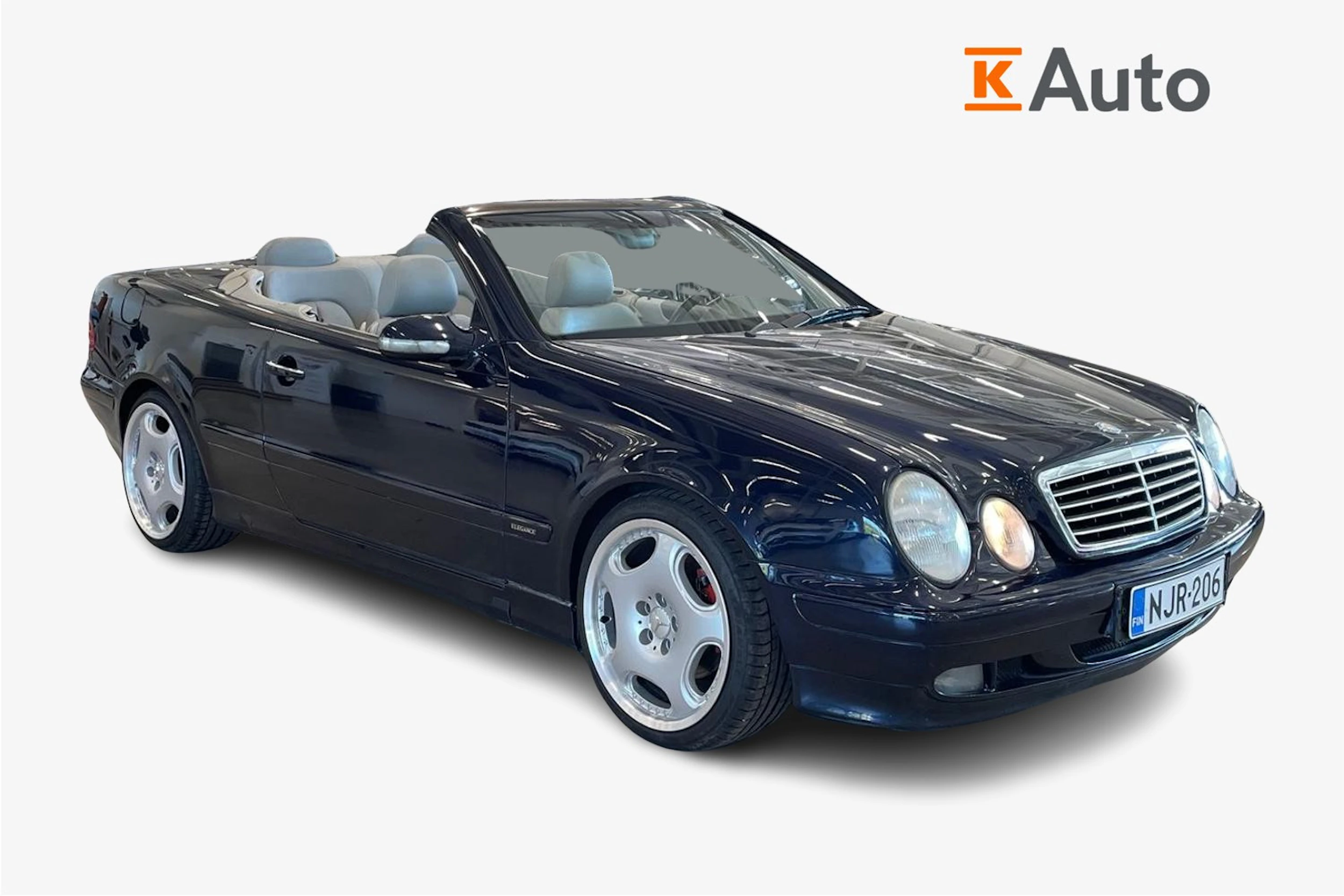 sininen Mercedes-Benz CLK 2002 kuva 1.