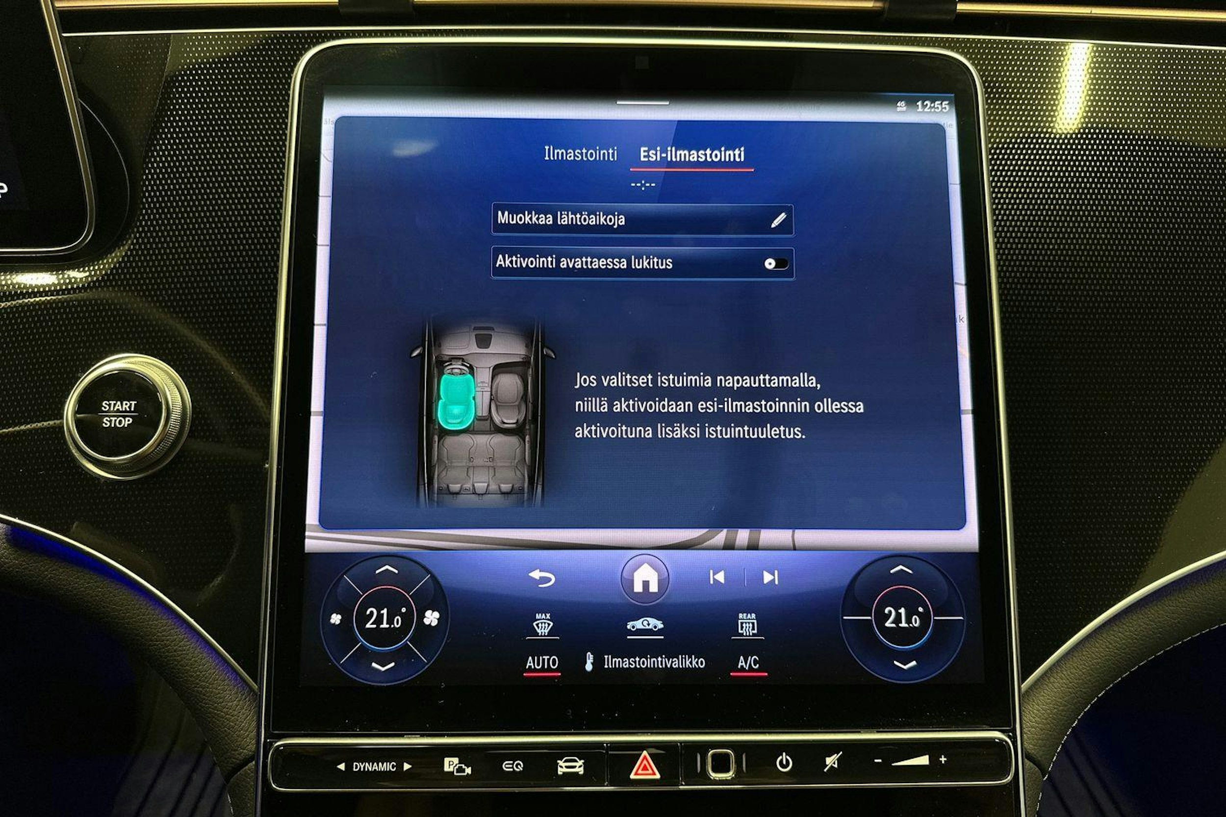 musta Mercedes-Benz EQE 2022 kuva 21.