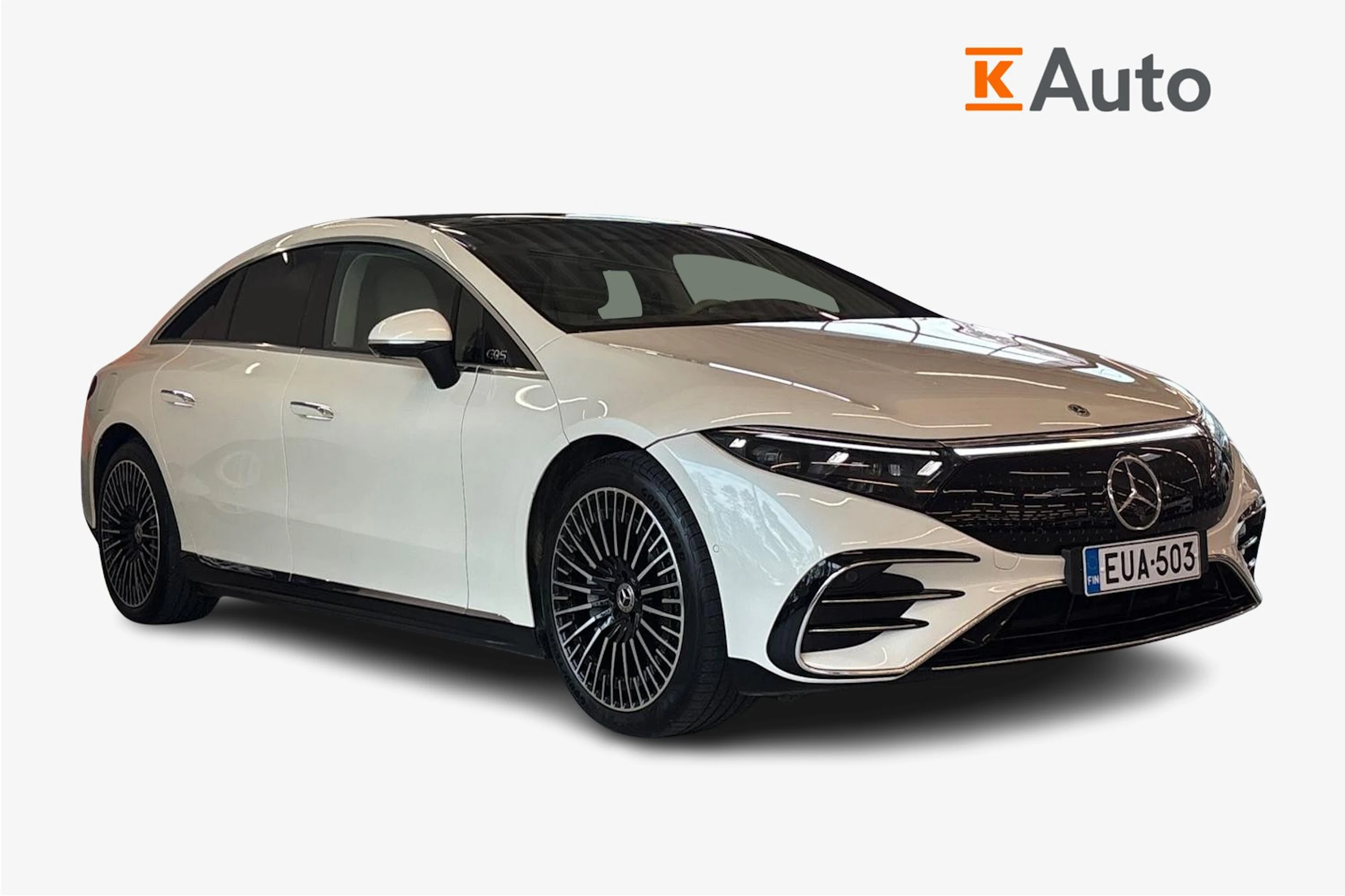 Valkoinen Mercedes-Benz EQS 2022 kuva 1.