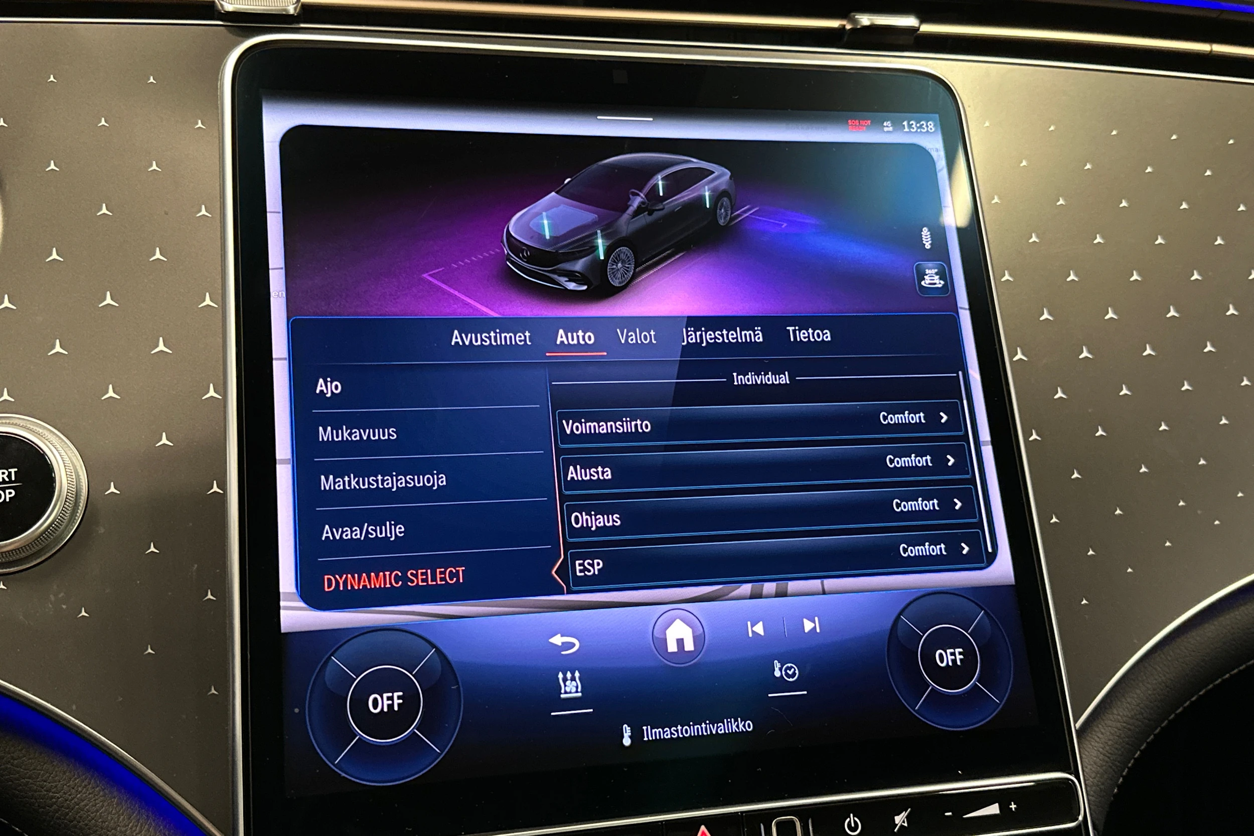 sininen Mercedes-Benz EQS 2022 kuva 26.