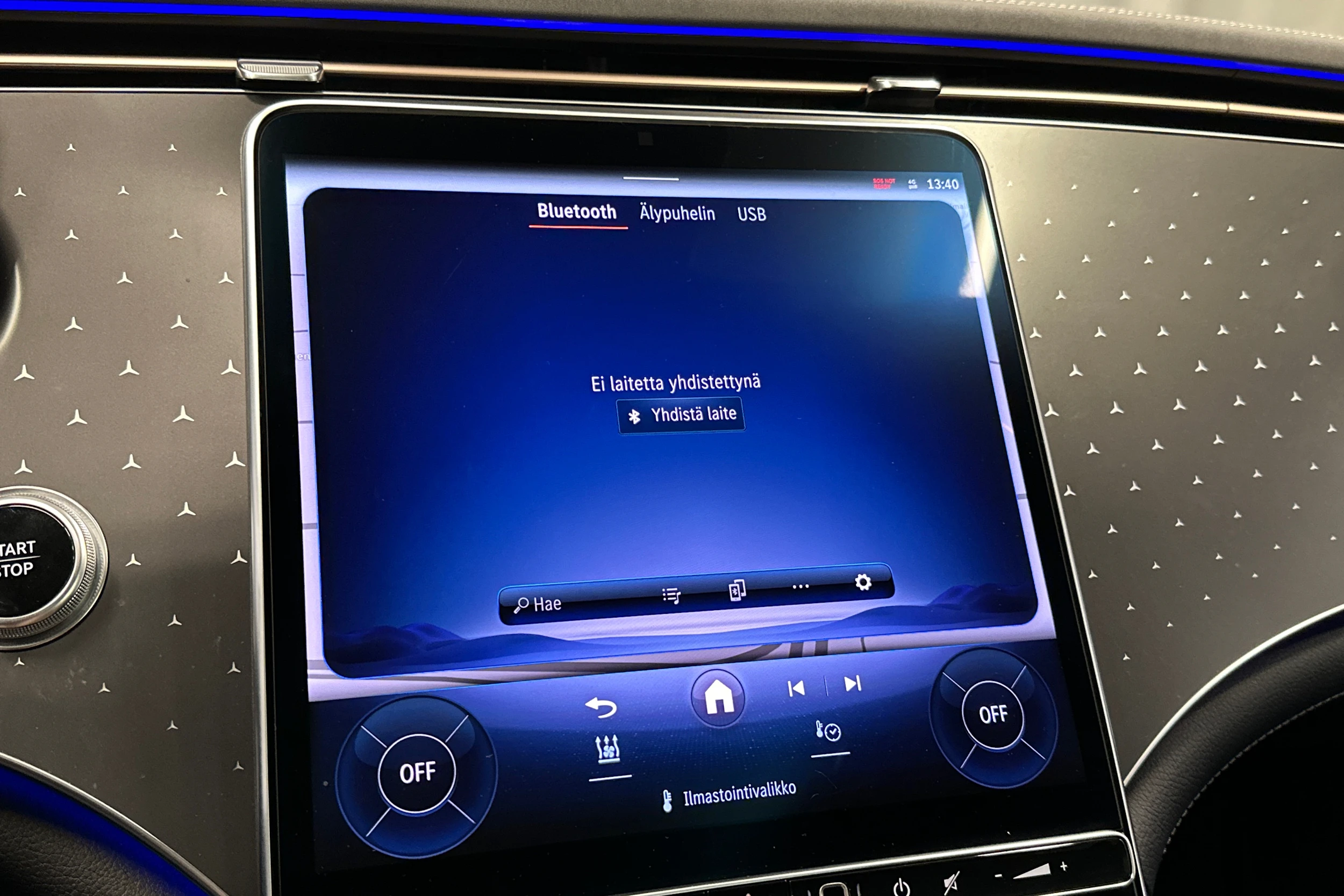 sininen Mercedes-Benz EQS 2022 kuva 31.