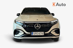 Valkoinen Mercedes-Benz EQS SUV 2023 kuva 4.
