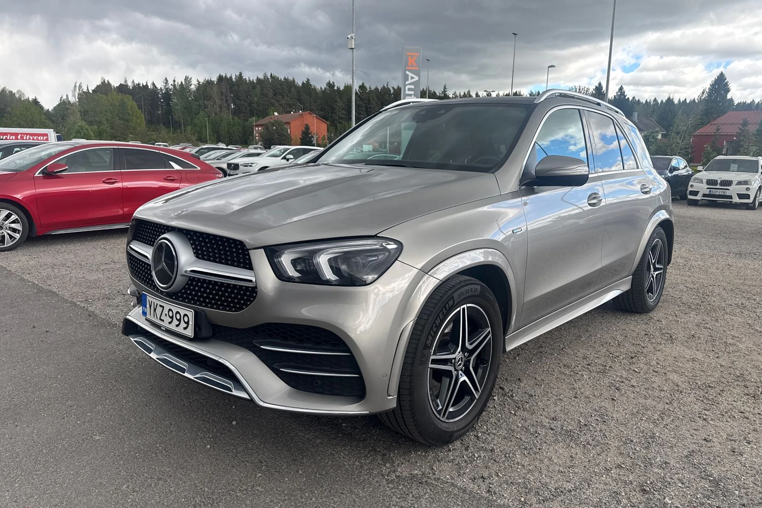 met. harmaa Mercedes-Benz GLE 2021 kuva 7.