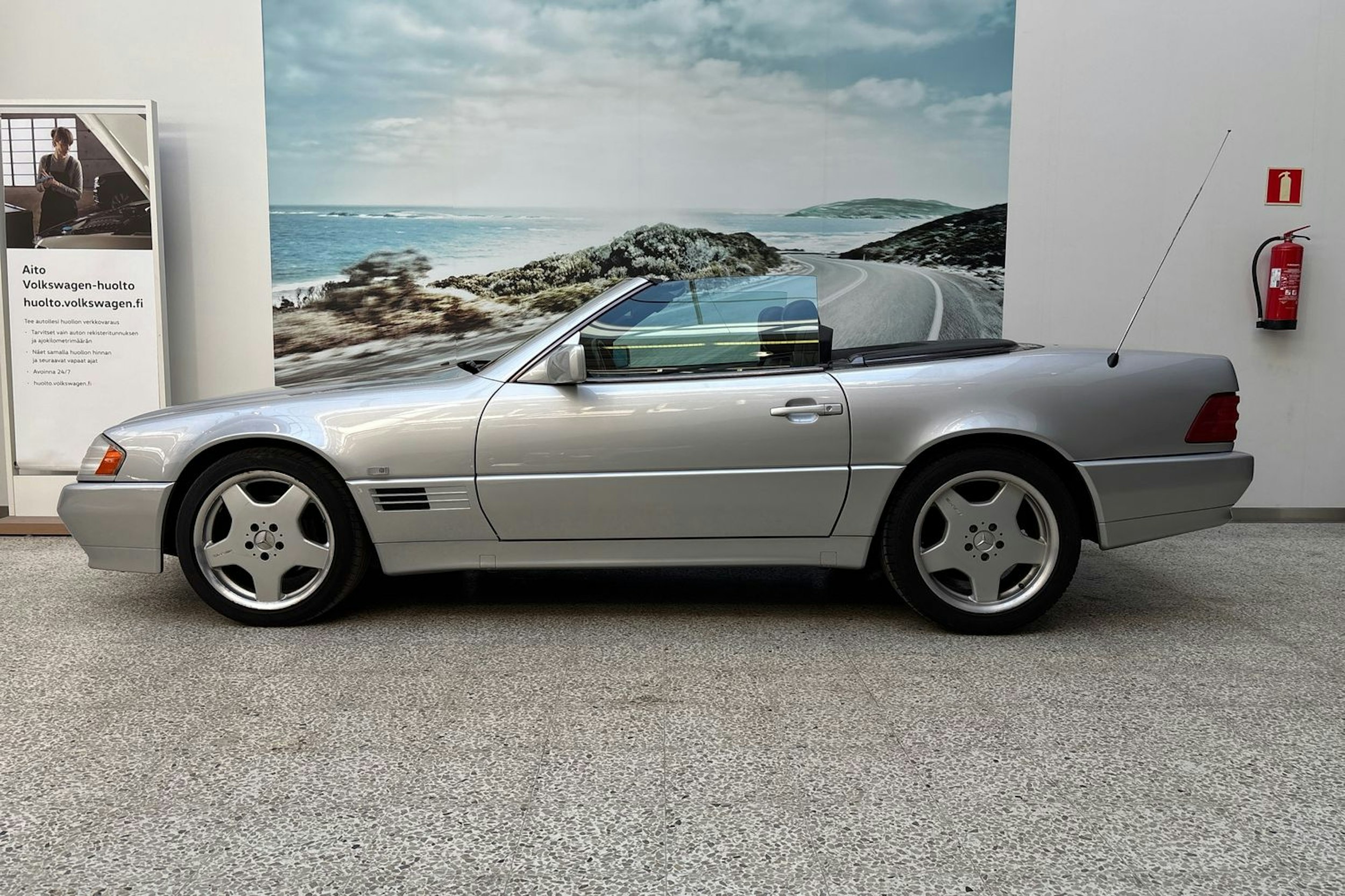 met. harmaa Mercedes-Benz SL 1993 kuva 11.
