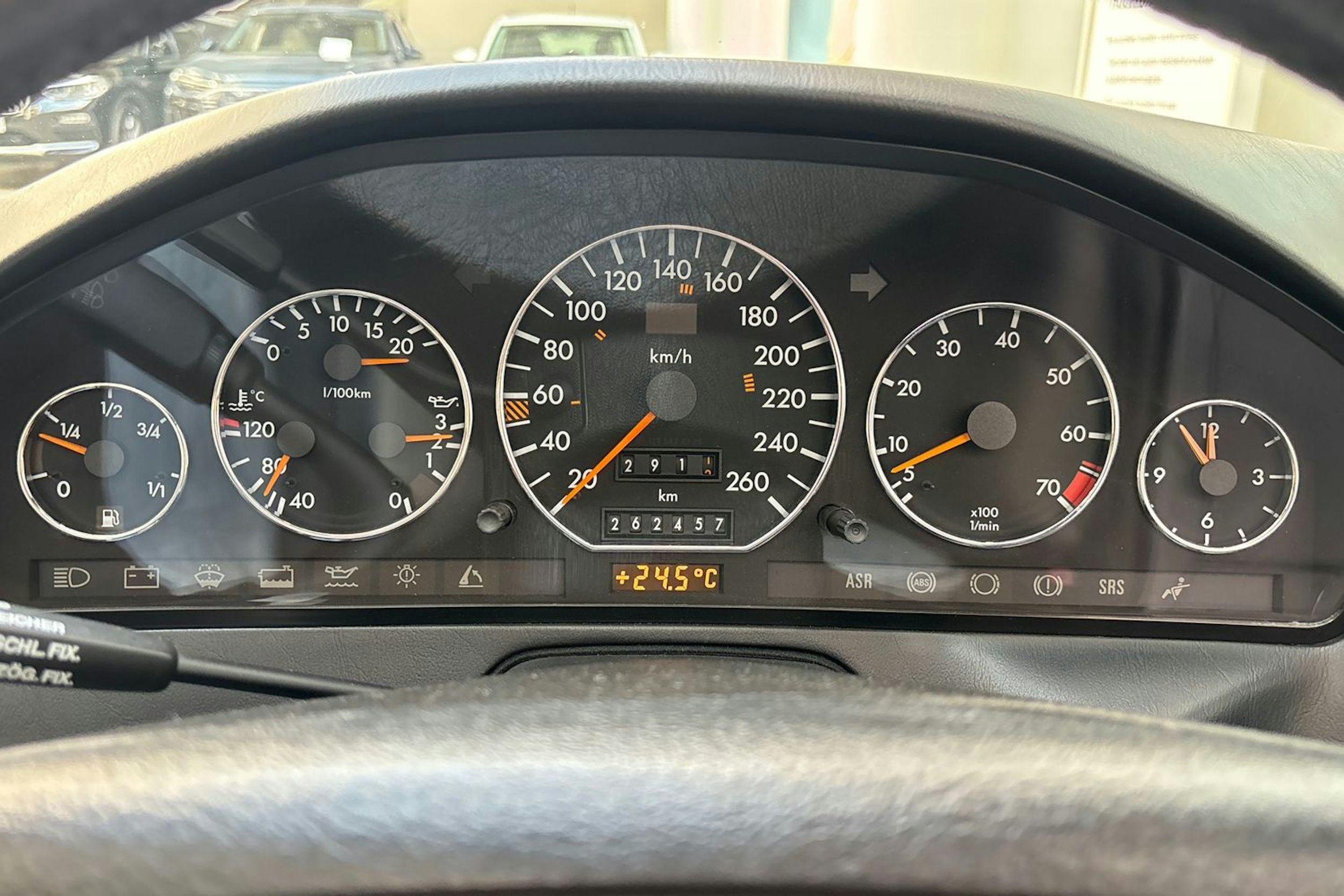 met. harmaa Mercedes-Benz SL 1993 kuva 17.