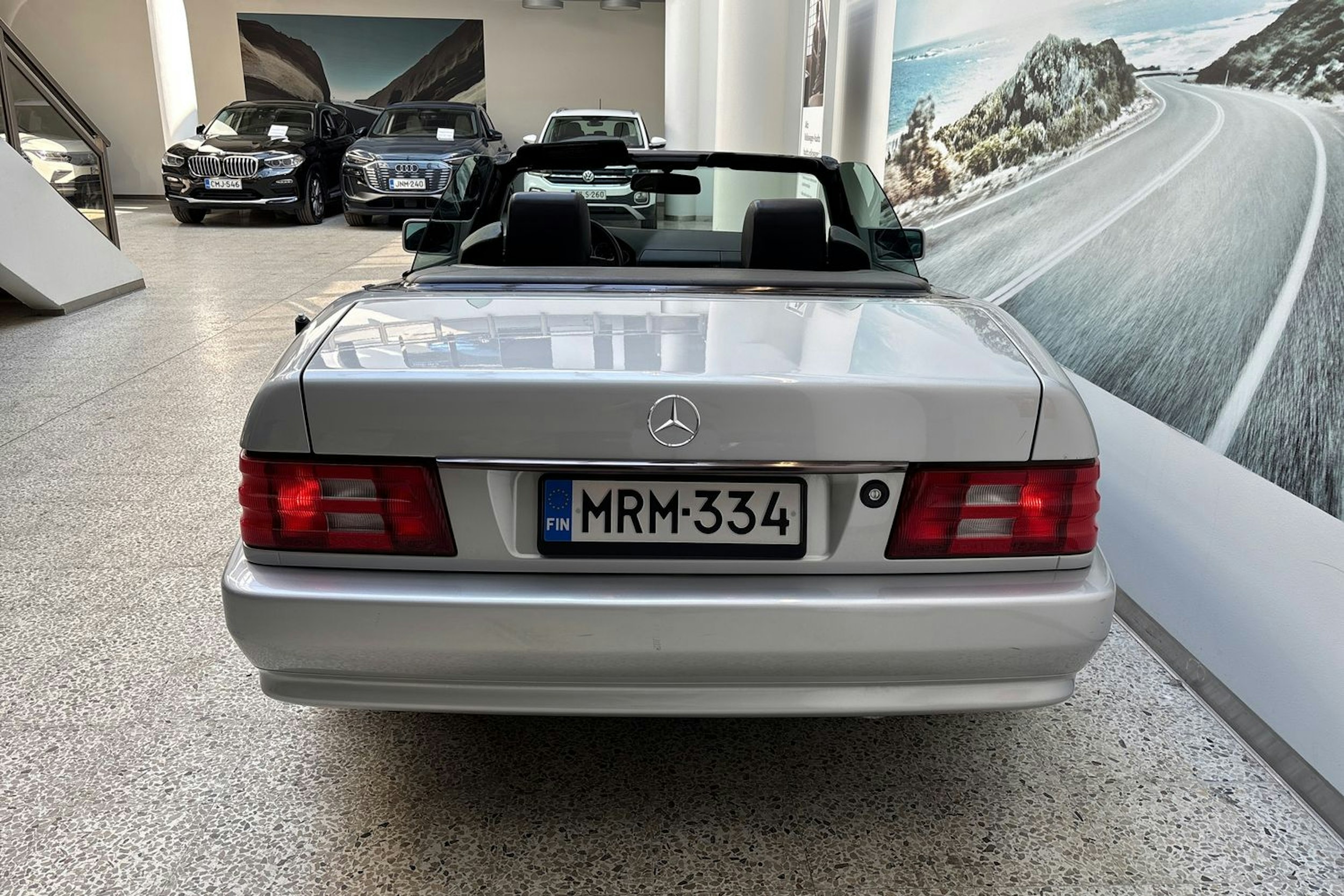 met. harmaa Mercedes-Benz SL 1993 kuva 24.