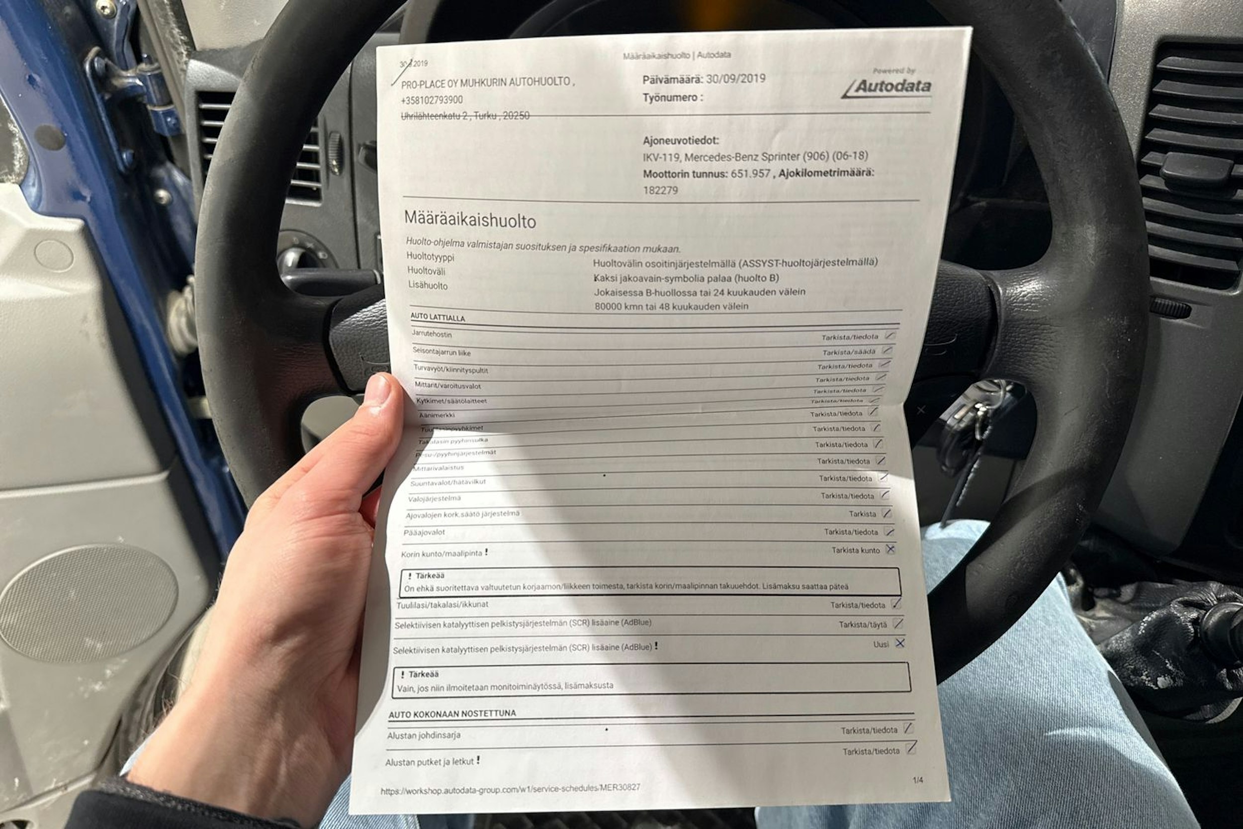 Sininen Mercedes-Benz SPRINTER 2012 kuva 34.