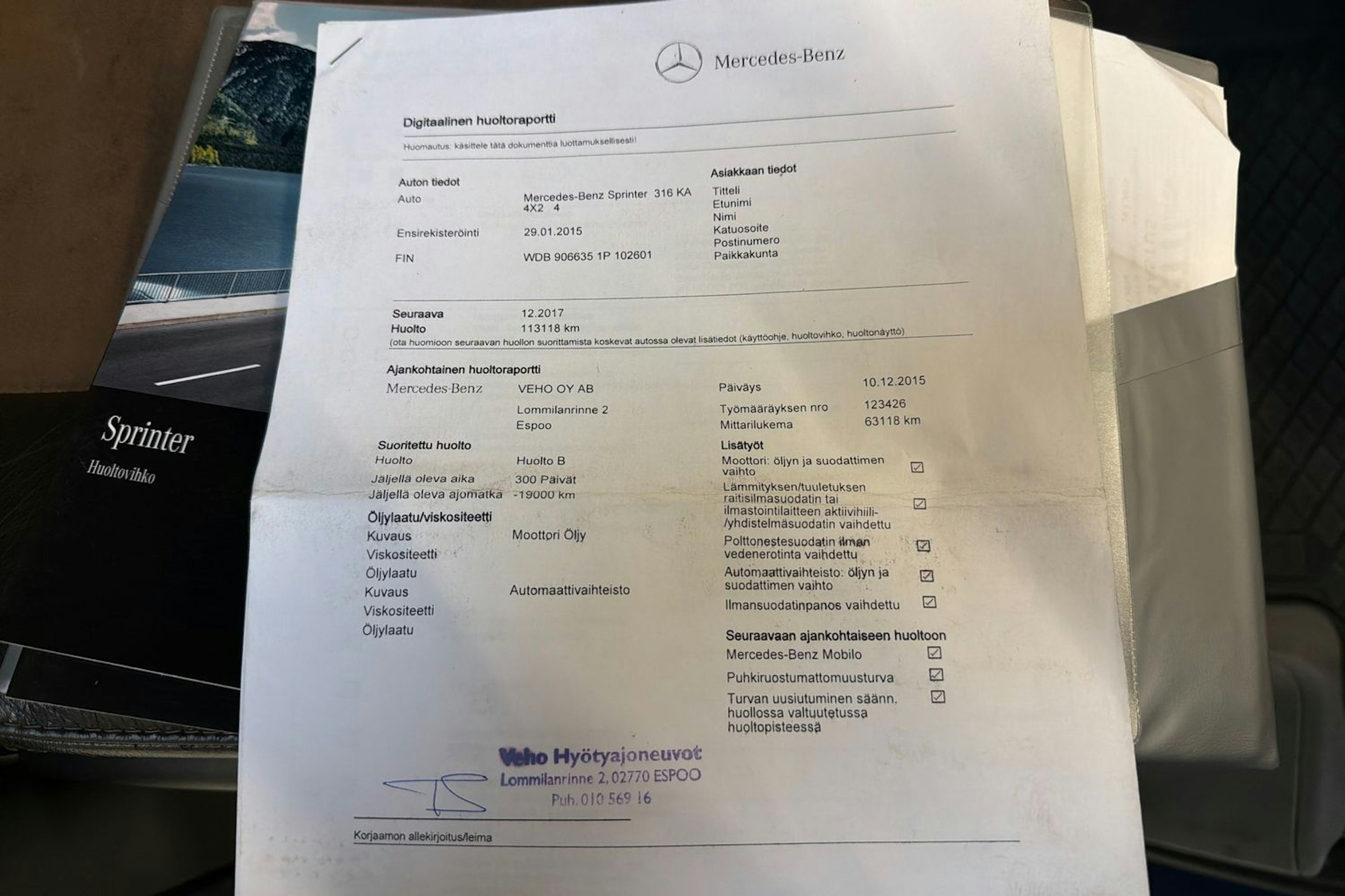 sininen Mercedes-Benz Sprinter 2015 kuva 38.