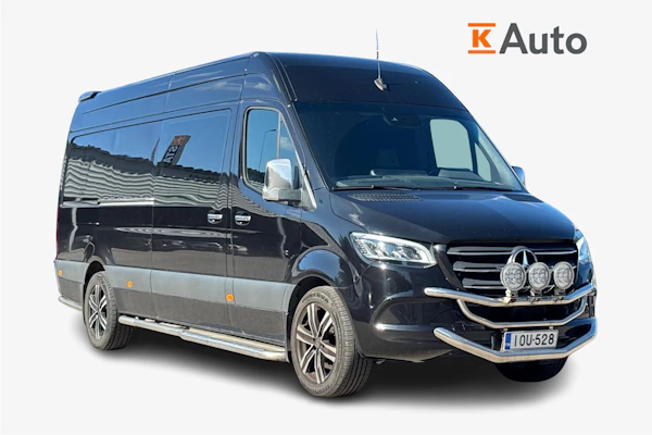 Mercedes-Benz Sprinter 319CDI RWD-3,5/43K pitkä A3 A, 2+3 HLÖ, Jatko-ohjaamo