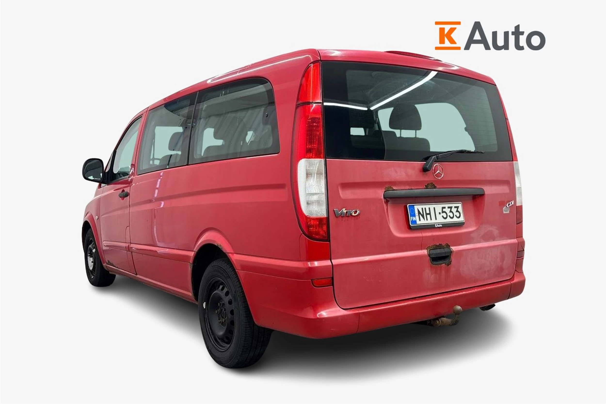 punainen Mercedes-Benz Vito 2007 kuva 2.