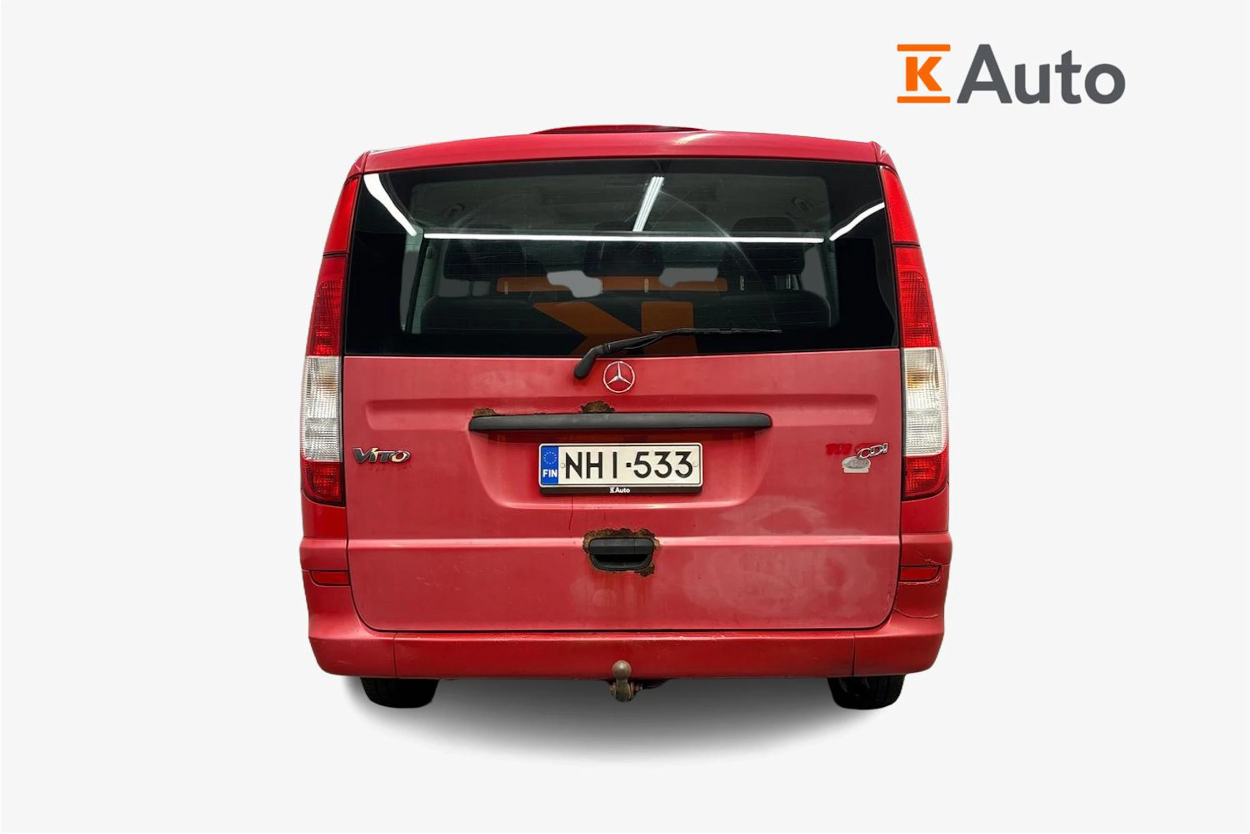 punainen Mercedes-Benz Vito 2007 kuva 3.