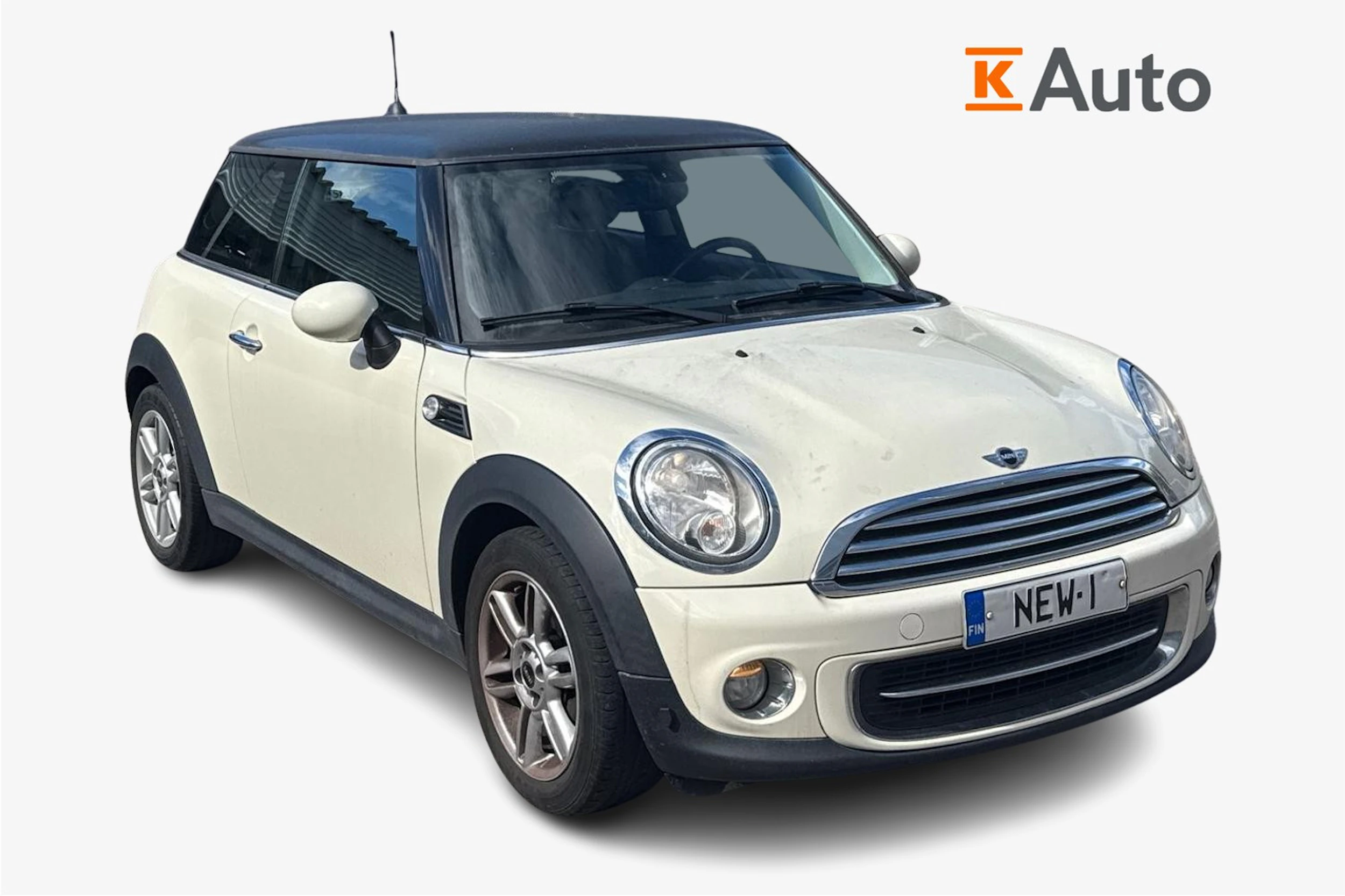 valkoinen Mini Cooper 2013 kuva 1.