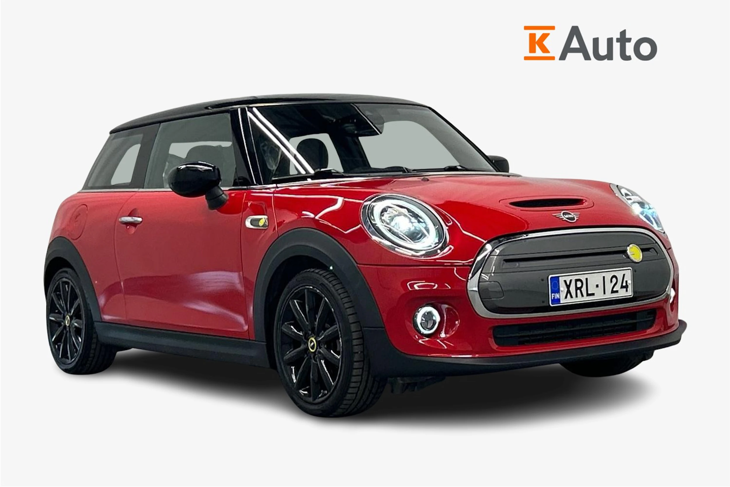 punainen Mini Cooper SE 2021 kuva 1.