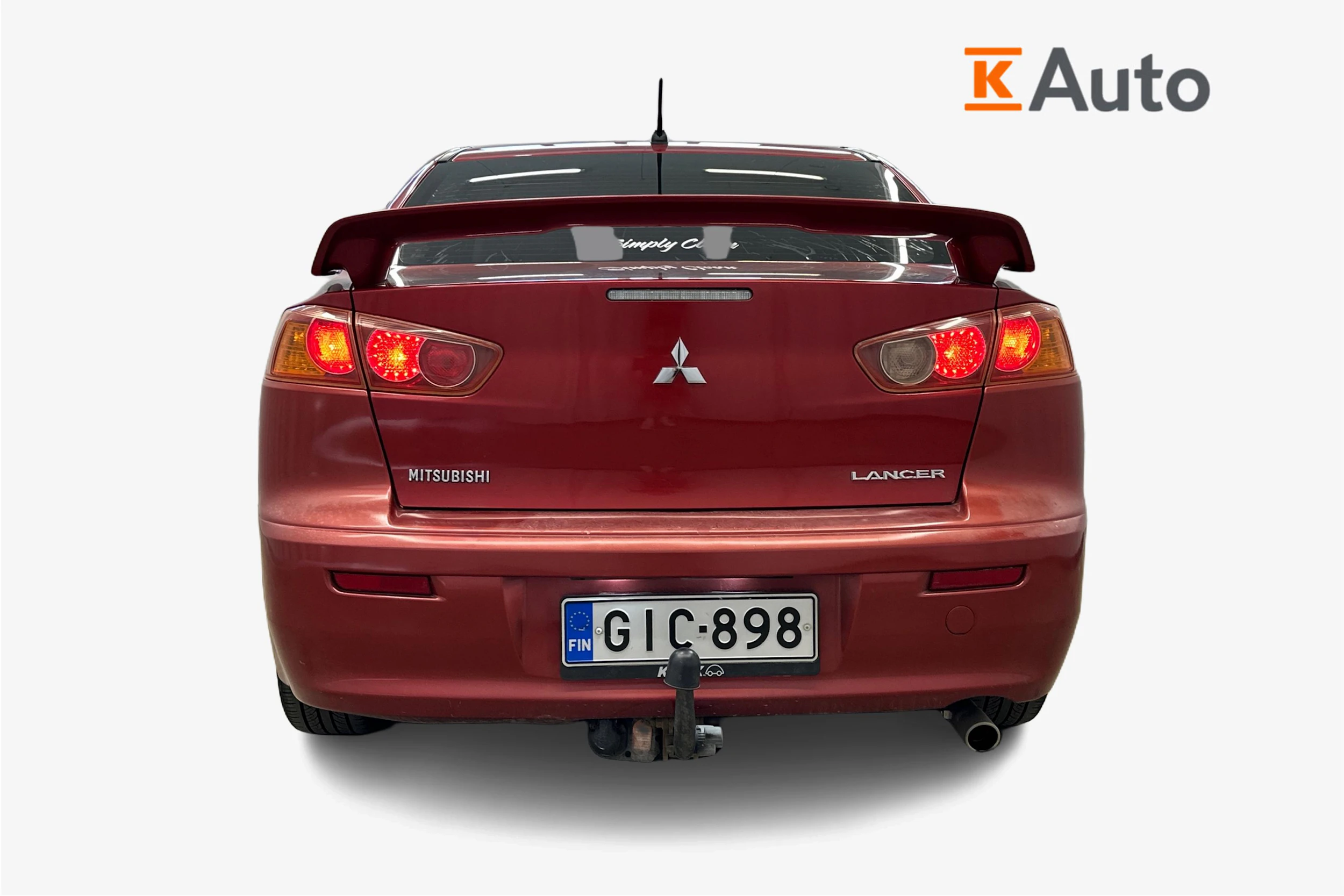 punainen Mitsubishi Lancer 2008 kuva 3.