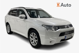 Valkoinen Mitsubishi Outlander PHEV 2014 kuva 1.