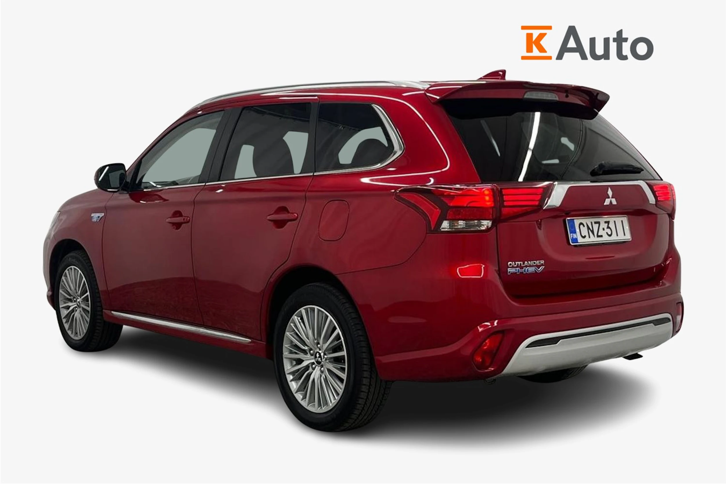 punainen Mitsubishi Outlander PHEV 2019 kuva 2.