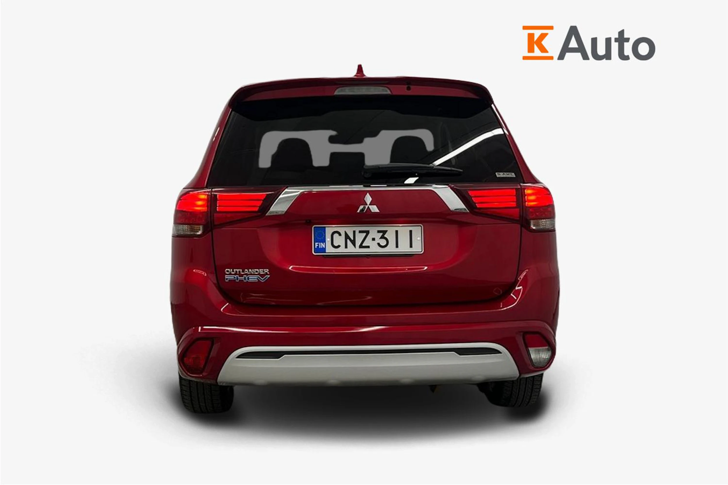 punainen Mitsubishi Outlander PHEV 2019 kuva 3.