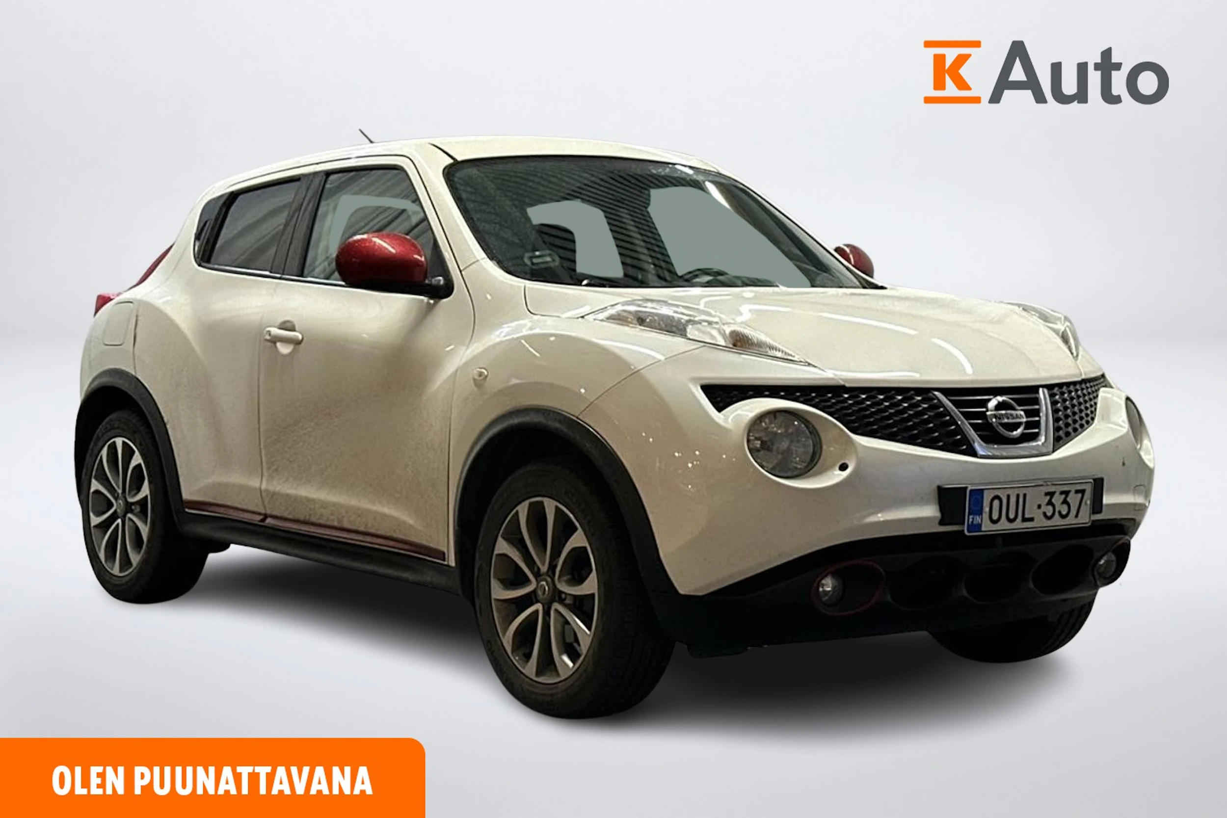 valkoinen Nissan Juke 2013 kuva 1.