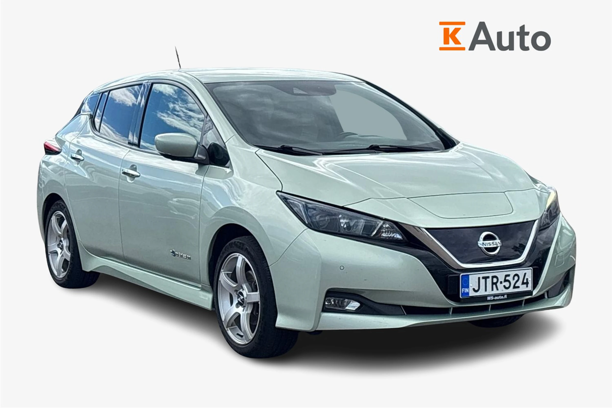 harmaa Nissan Leaf 2018 kuva 1.