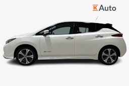 valkoinen Nissan Leaf 2020 kuva 6.