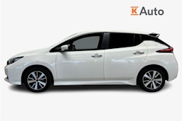 valkoinen Nissan Leaf 2021 kuva 6.