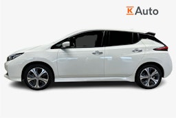 valkoinen Nissan Leaf 2021 kuva 6.