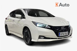 valkoinen Nissan Leaf 2022 kuva 1.