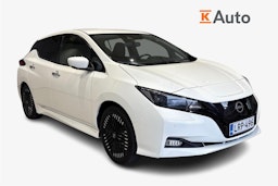 valkoinen Nissan Leaf 2022 kuva 1.