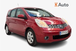 punainen Nissan Note 2008 kuva 1.