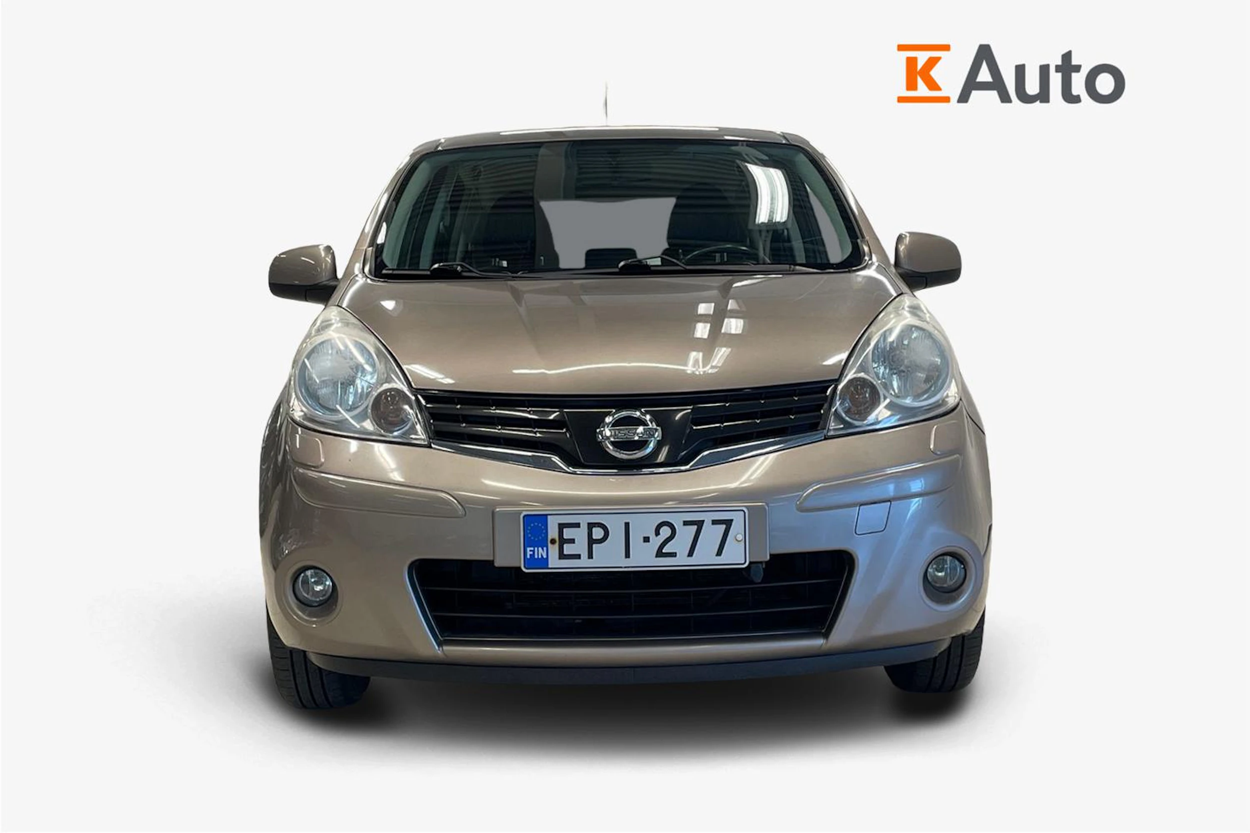 Ruskea (beige) Nissan Note 2011 kuva 4.