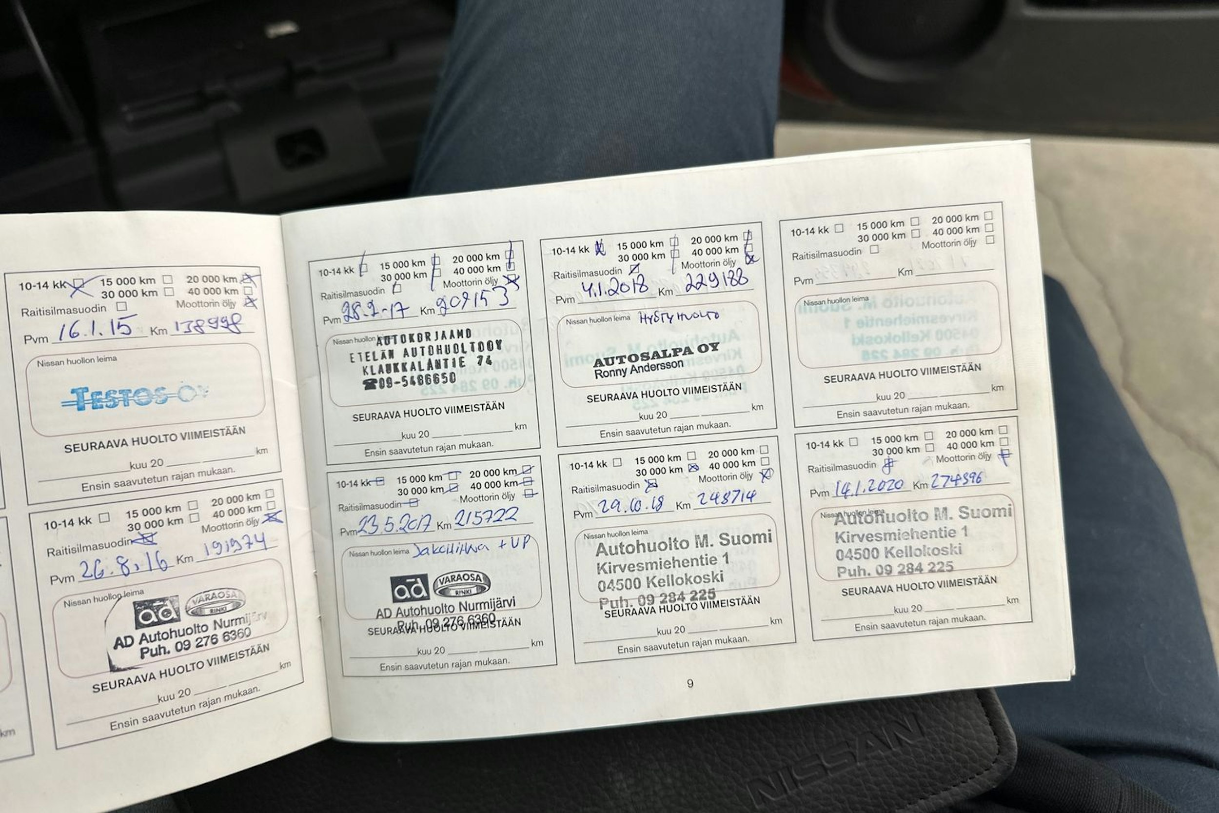 Punainen Nissan Qashqai+2 2009 kuva 27.