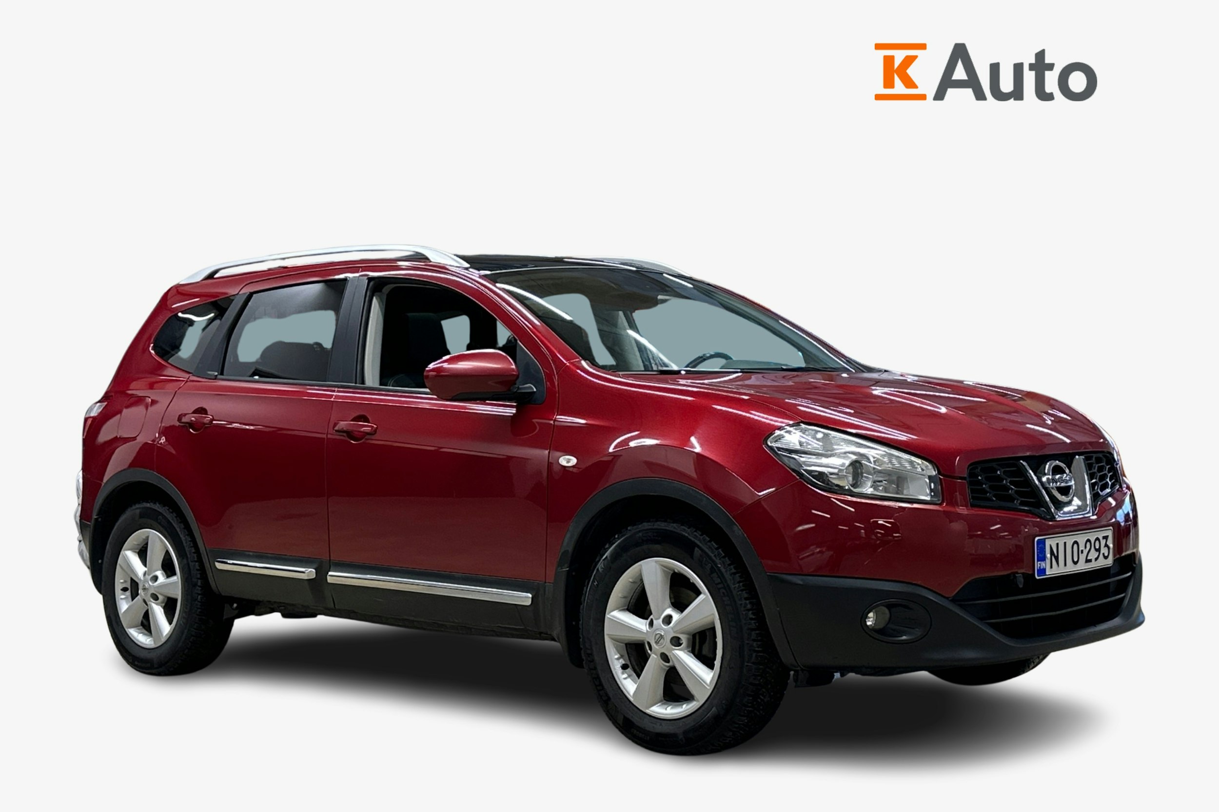 punainen Nissan Qashqai+2 2012 kuva 1.