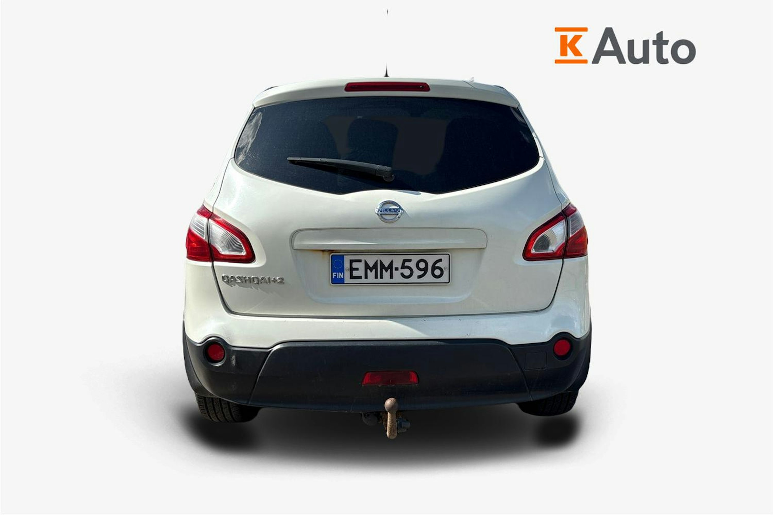 Valkoinen Nissan Qashqai+2 2013 kuva 3.