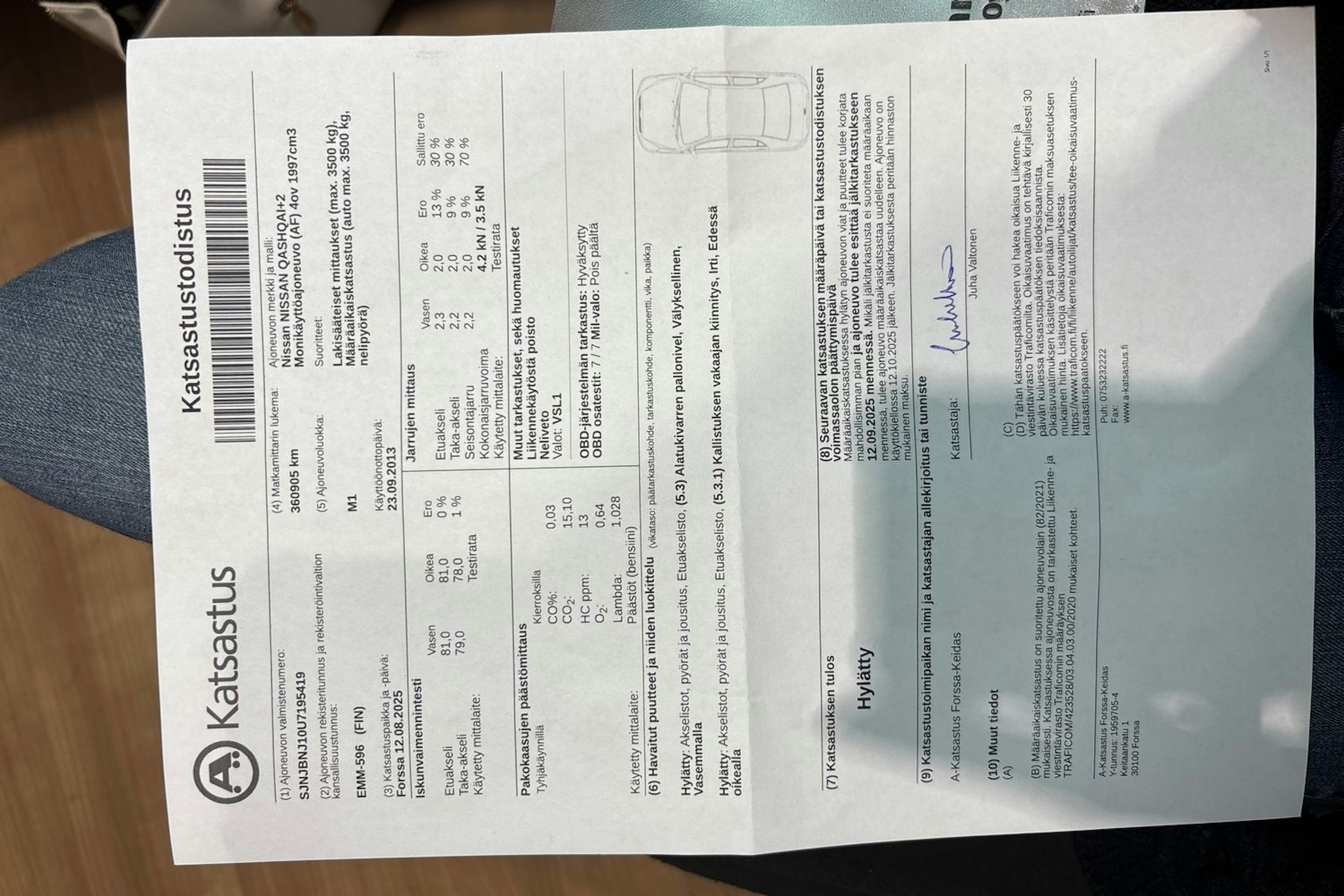 Valkoinen Nissan Qashqai+2 2013 kuva 41.