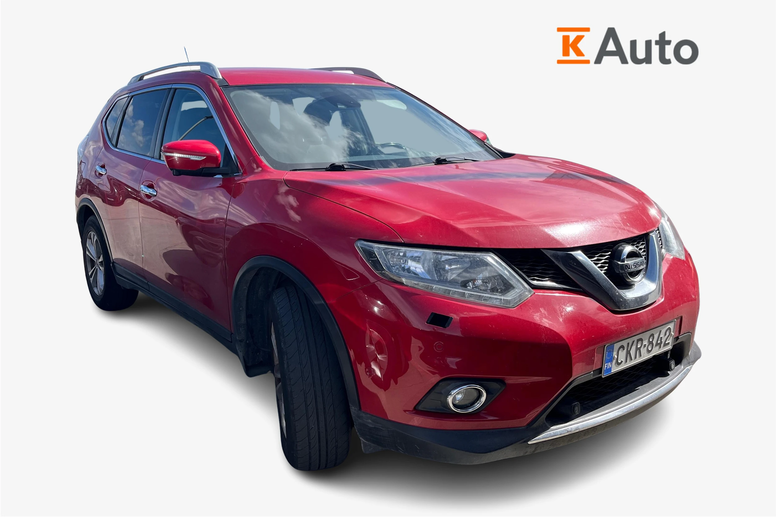 punainen Nissan X-Trail 2017 kuva 1.