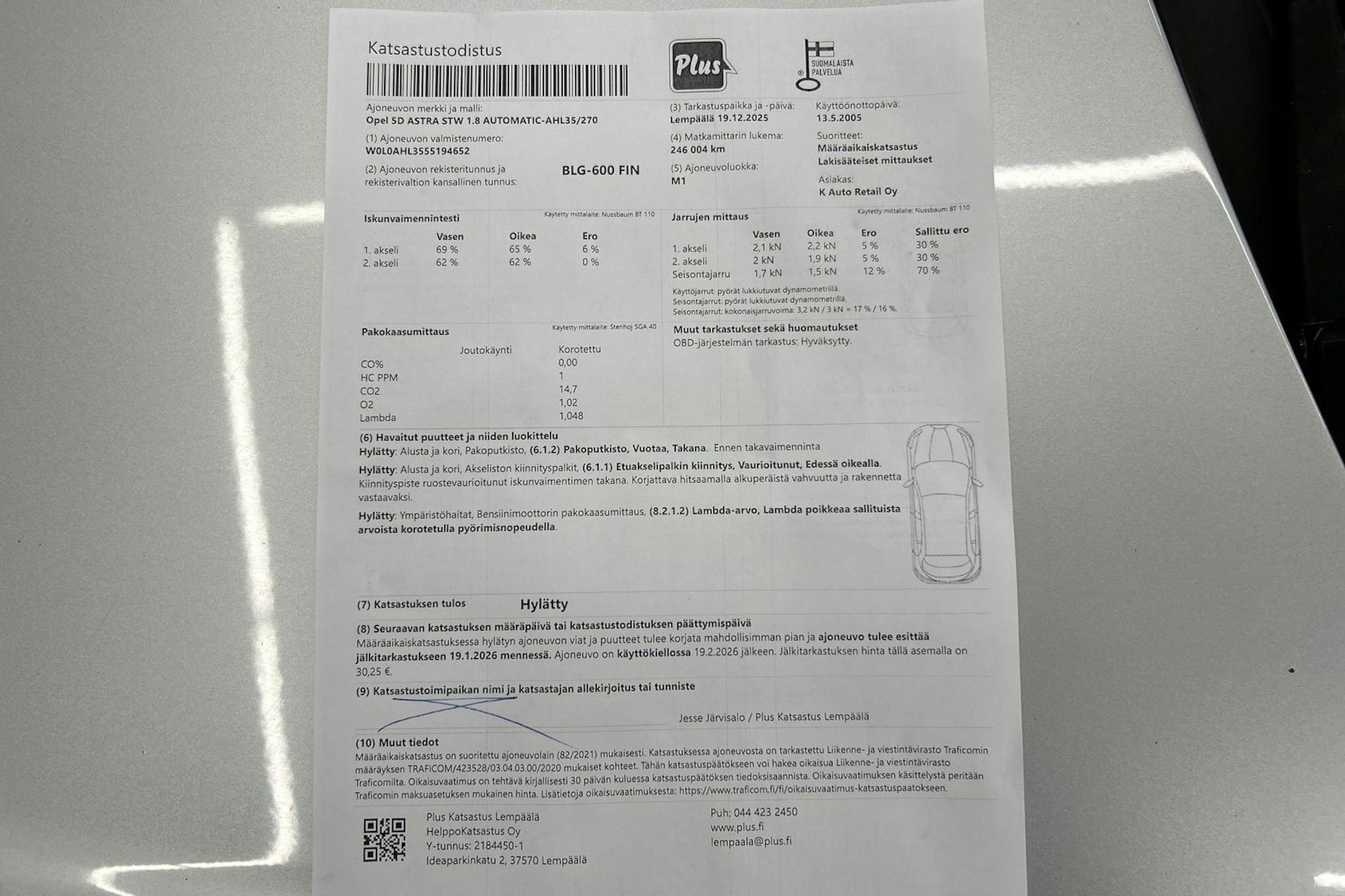 hopea Opel Astra 2005 kuva 24.