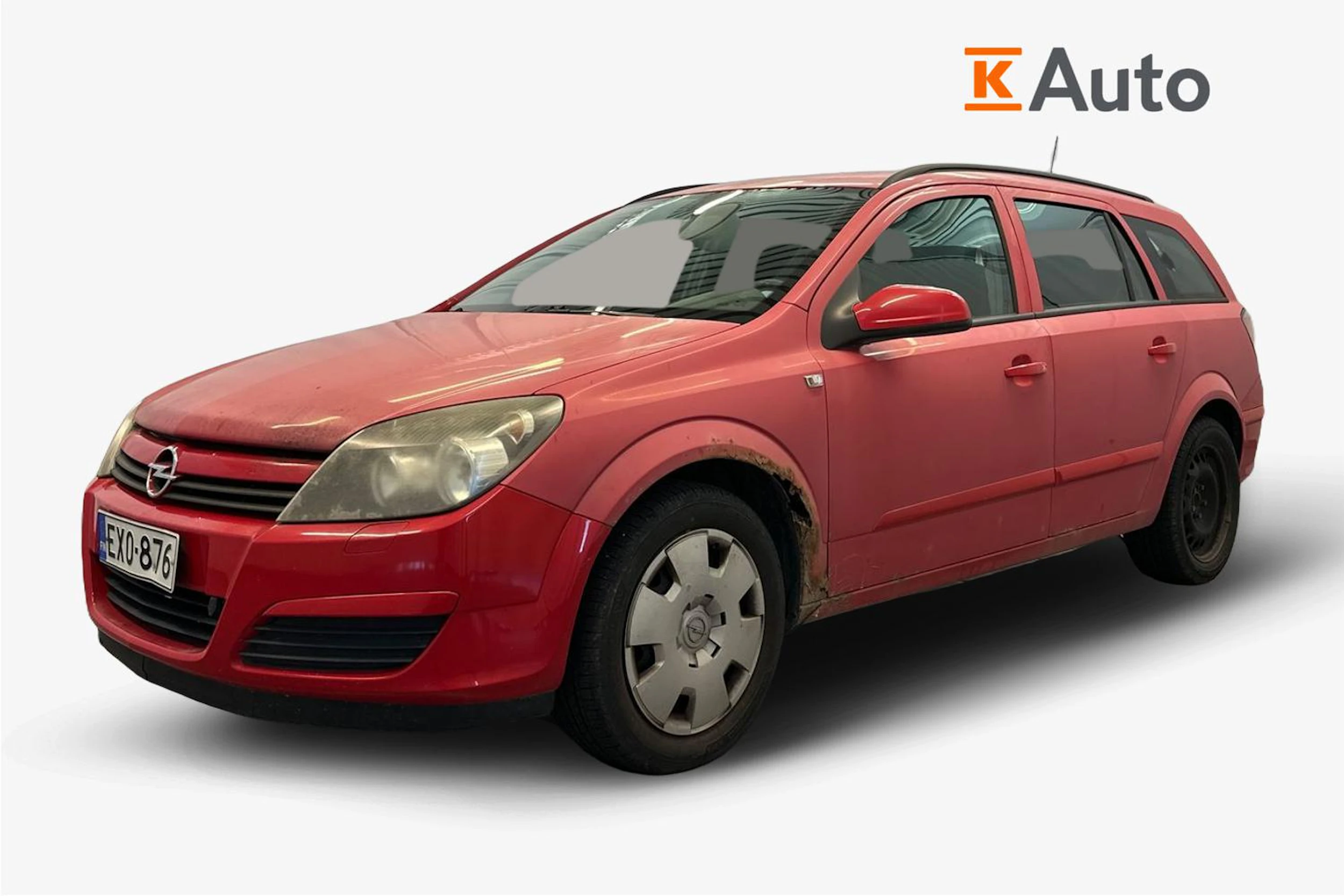 punainen Opel Astra 2005 kuva 3.