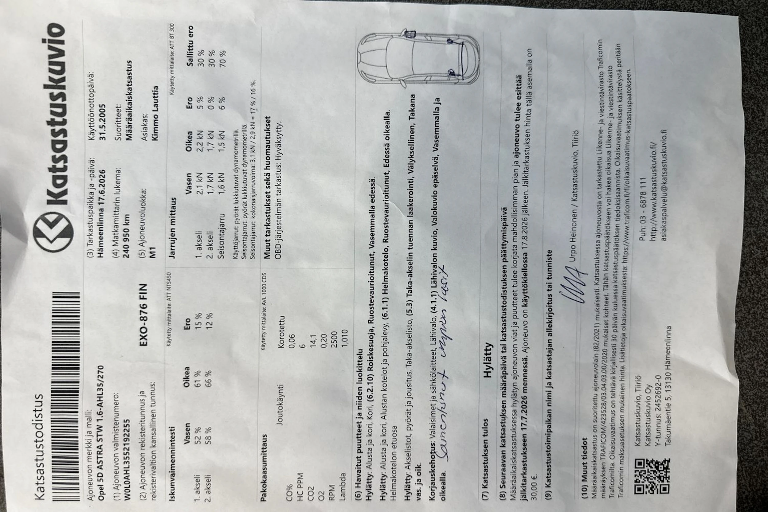 punainen Opel Astra 2005 kuva 28.