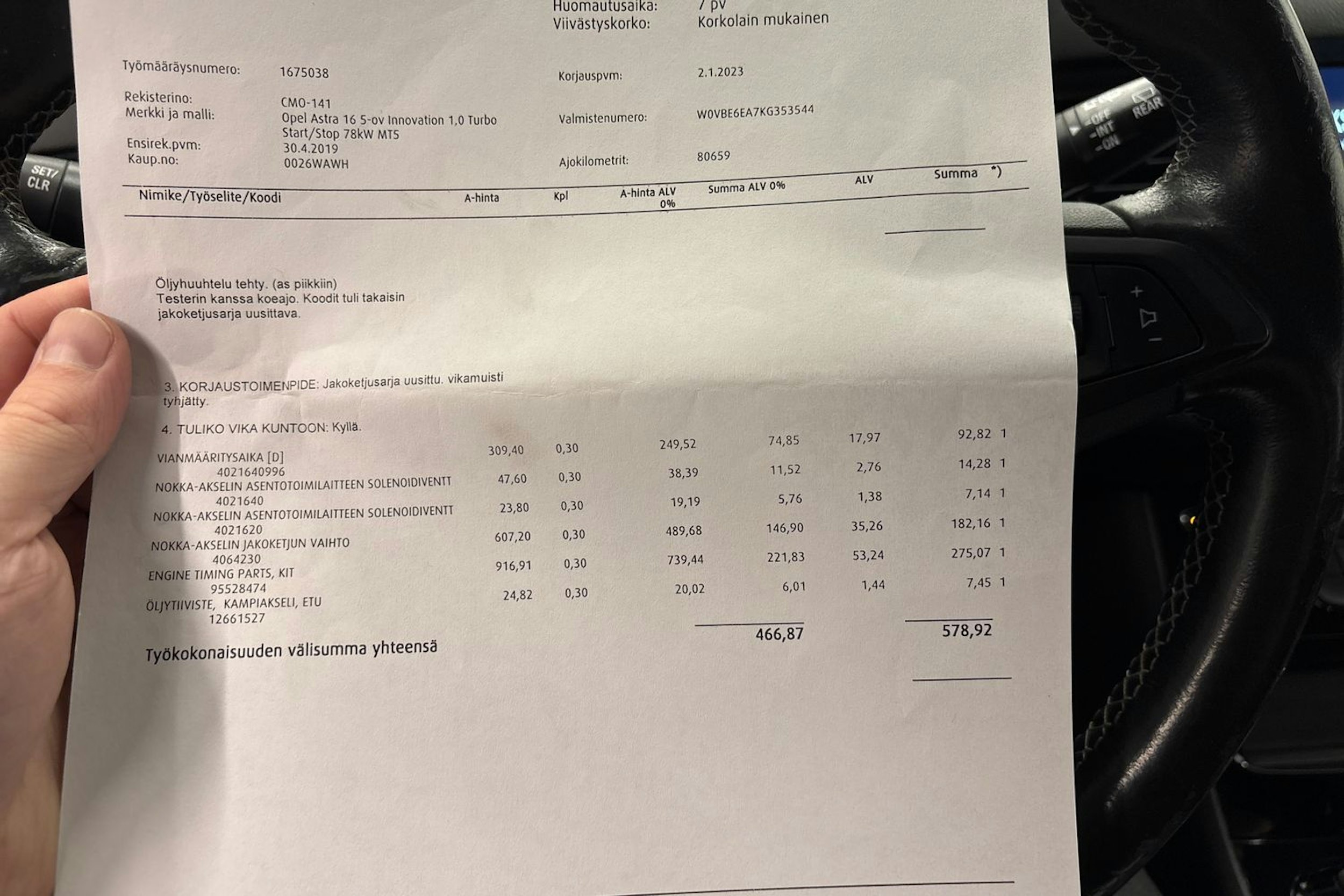 Hopea Opel ASTRA 2019 kuva 26.