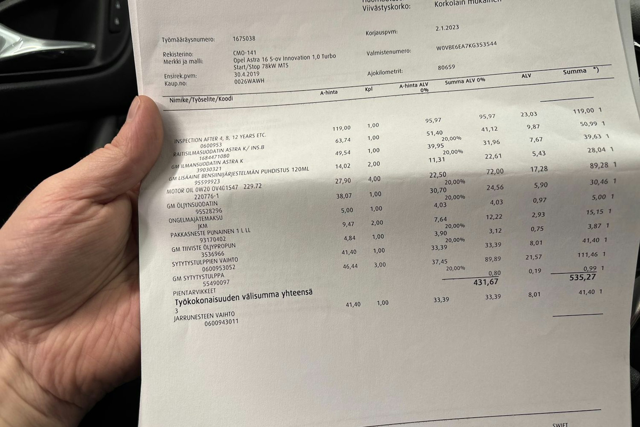 Hopea Opel ASTRA 2019 kuva 27.