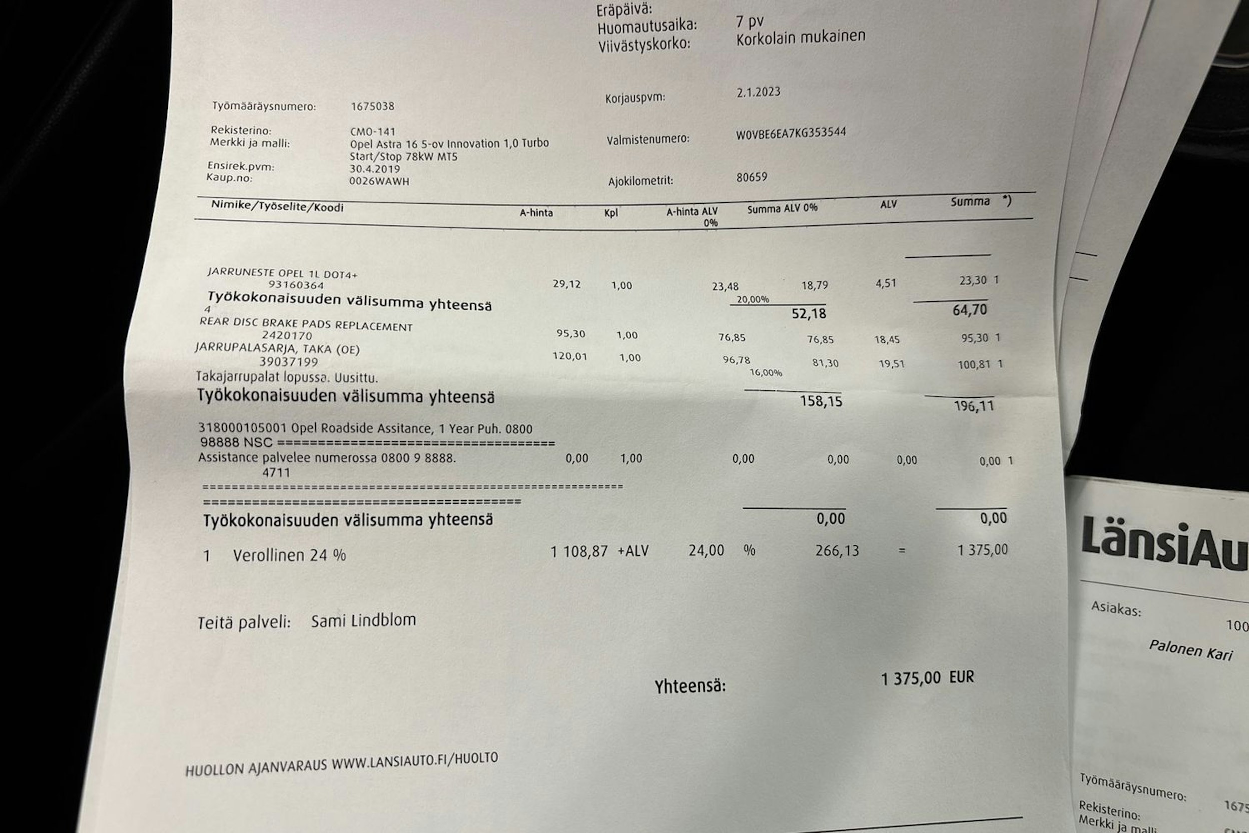 Hopea Opel ASTRA 2019 kuva 28.