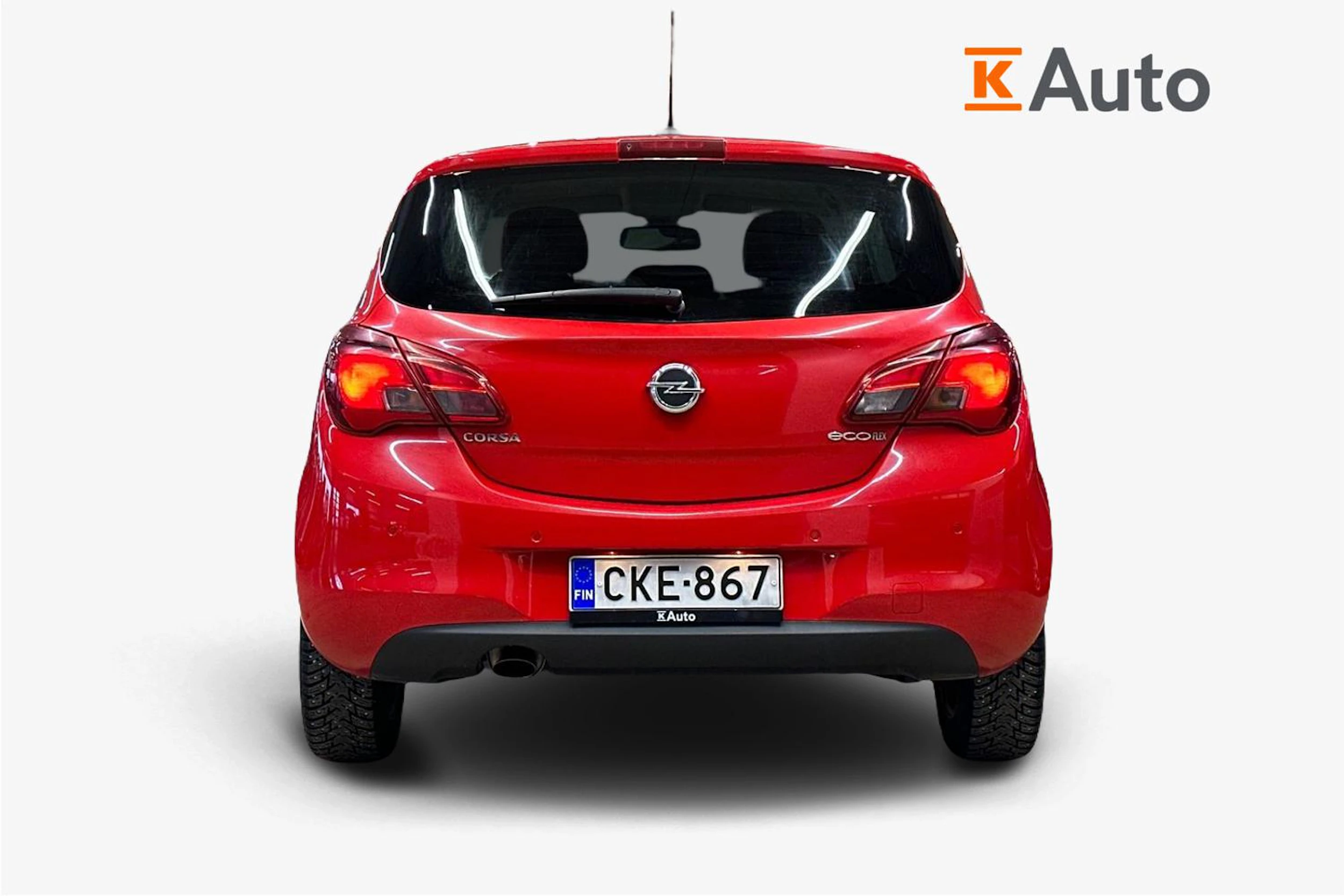 punainen Opel Corsa 2016 kuva 3.