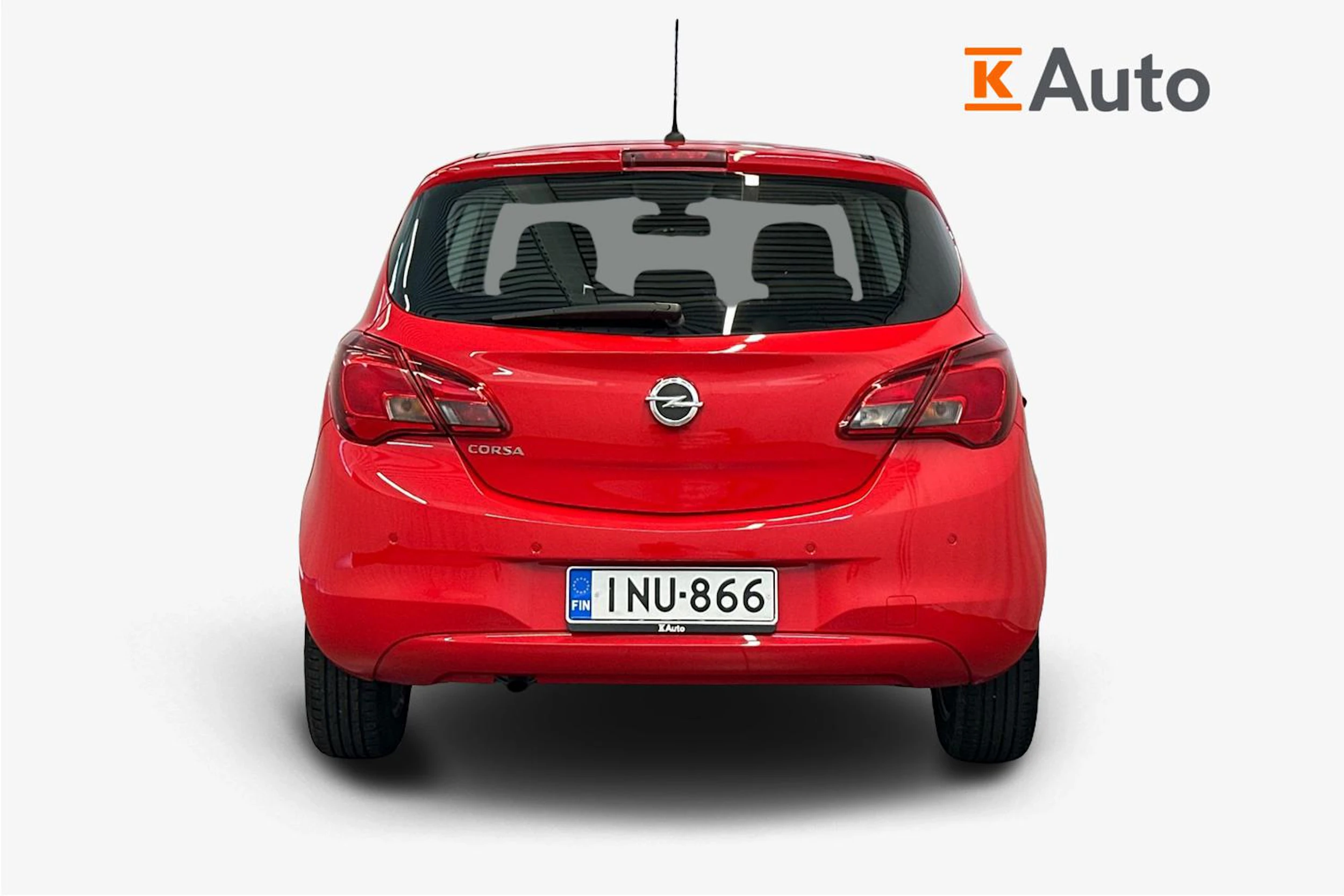 punainen Opel Corsa 2017 kuva 3.