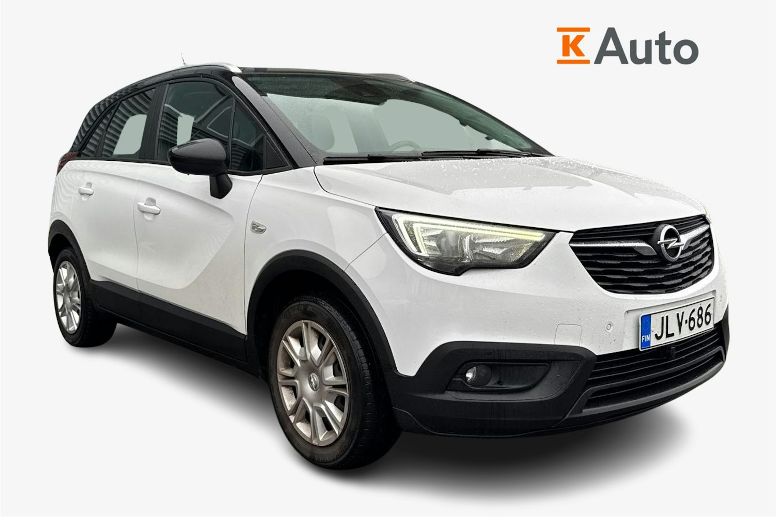 Valkoinen Opel Crossland 2021 kuva 1.